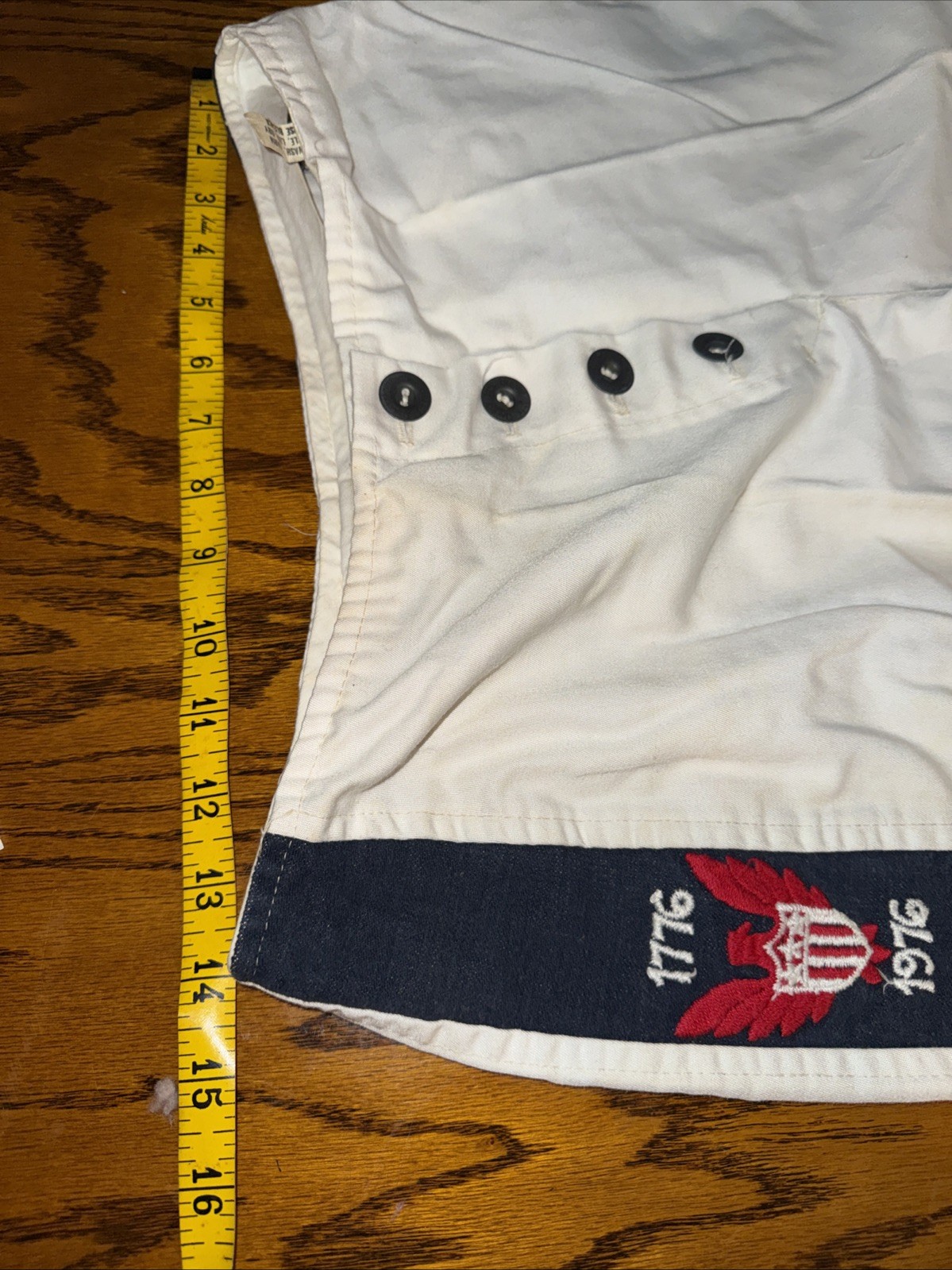 Vtg 70s Bicentennial Bell Bottom Pants 1976 Sailor Button Fly ILGWU Union Made