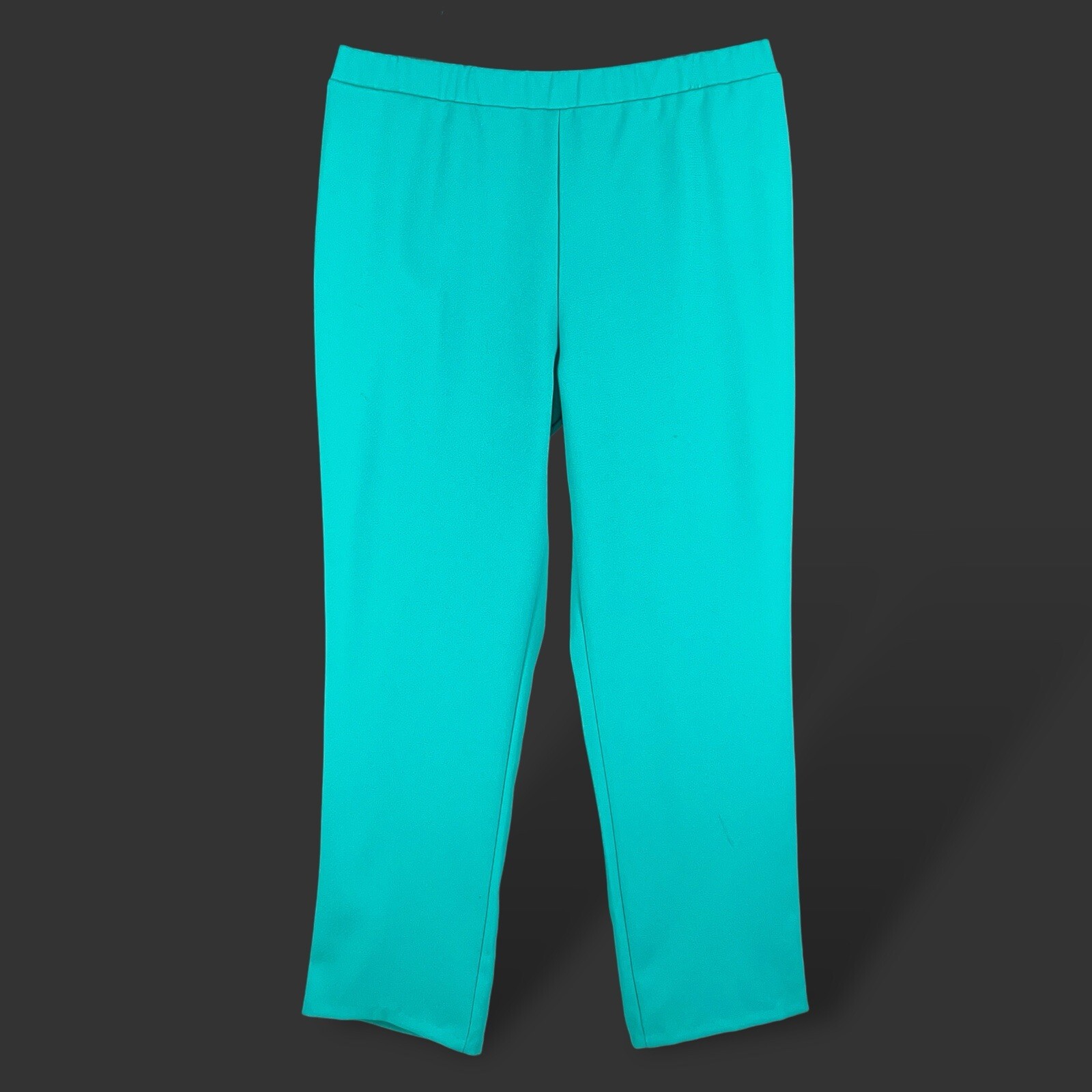 Vintage 70s Womens Wide Leg Pants Teal Dreamin’ Disco Pants L/Xl