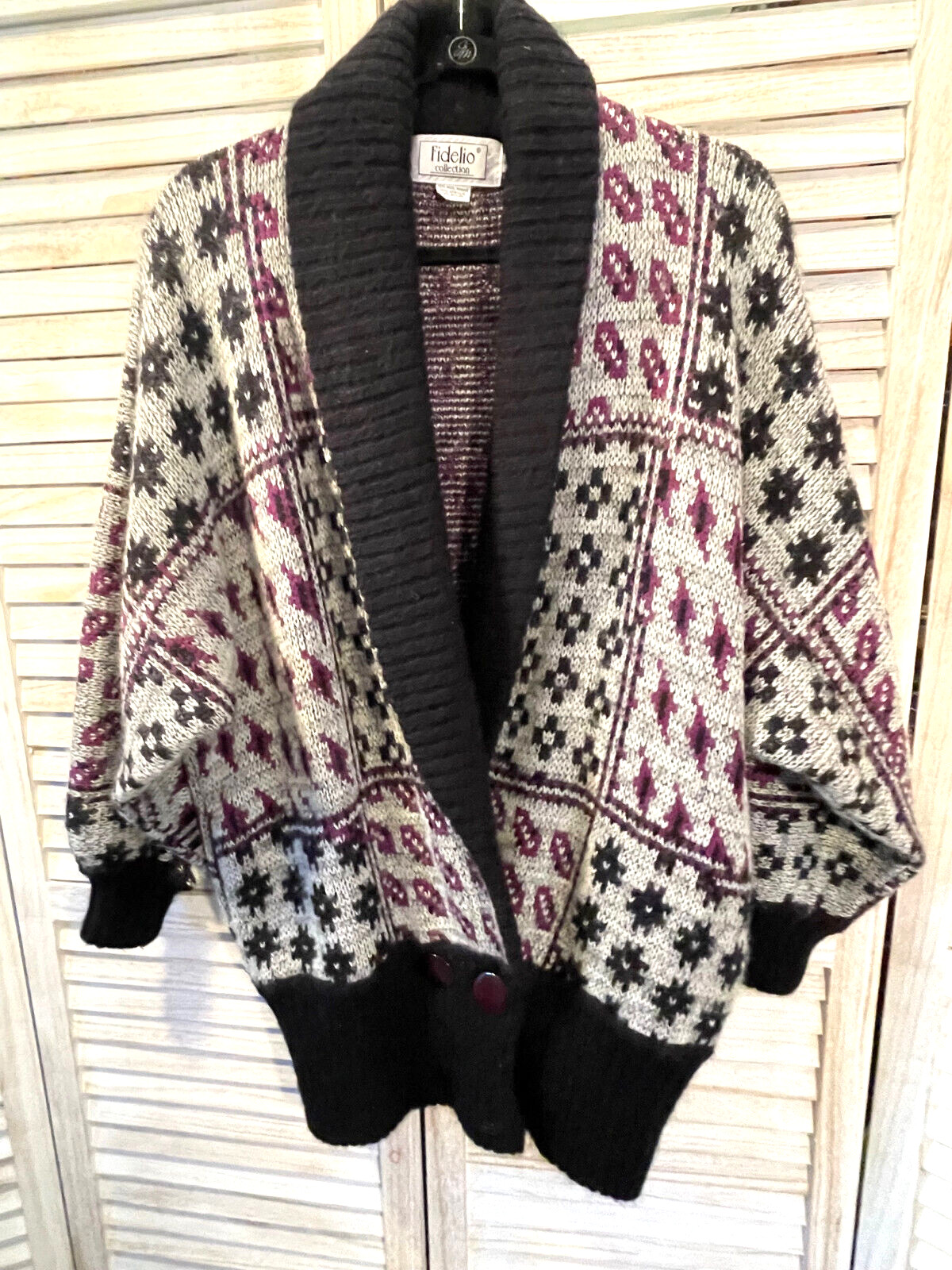 Fidelio’s Knit Cardigan Oversized Wool Mohair S/M Fits Large