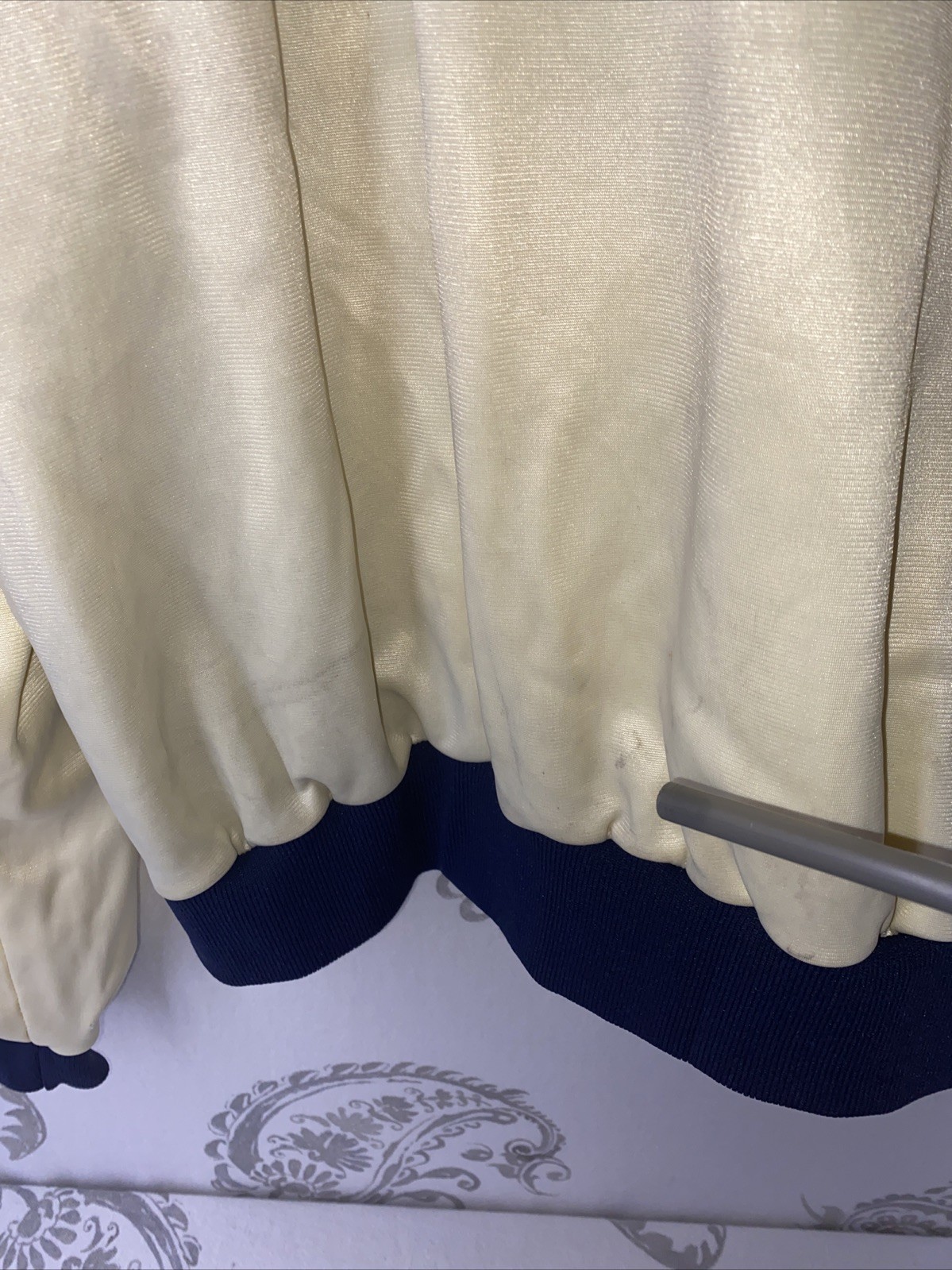 VTG 70’s Zwickel USA Olympics, Warm up track jacket full zip Cream Color
