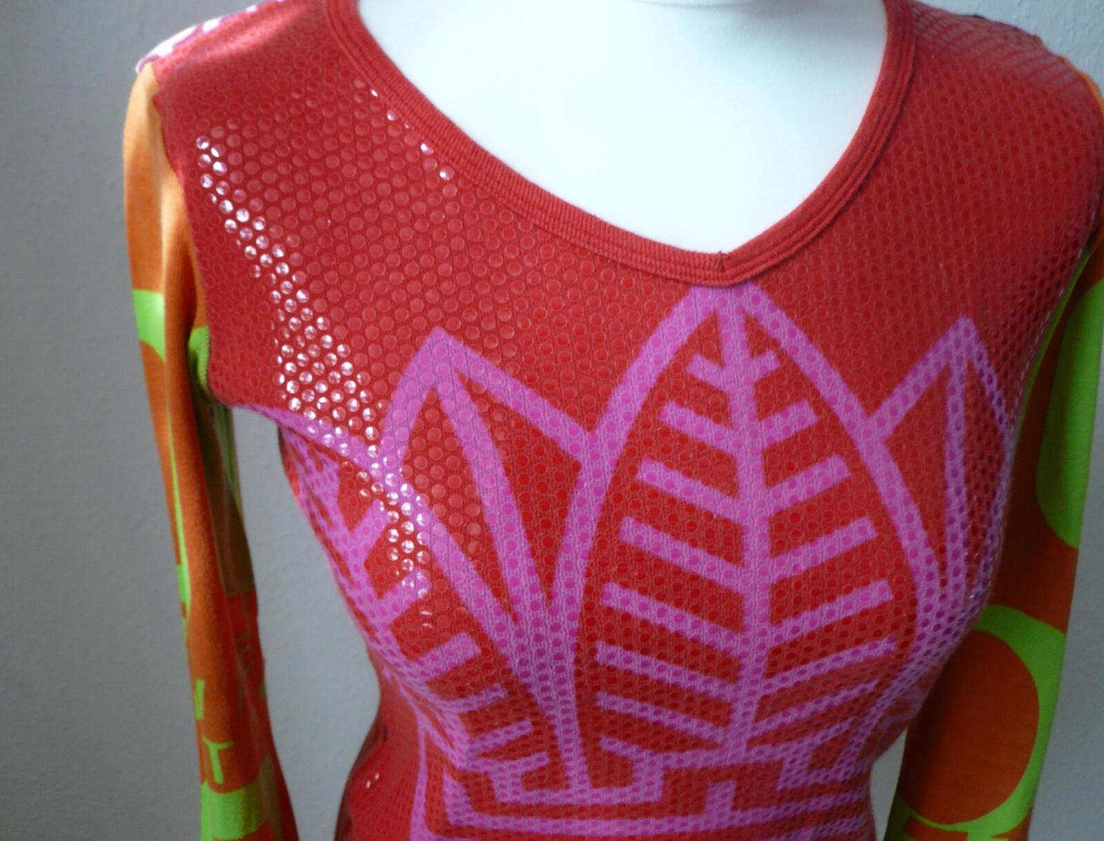 Vintage Custo Barcelona Viva Las Vegas Longsleeve Top S y2k 90s