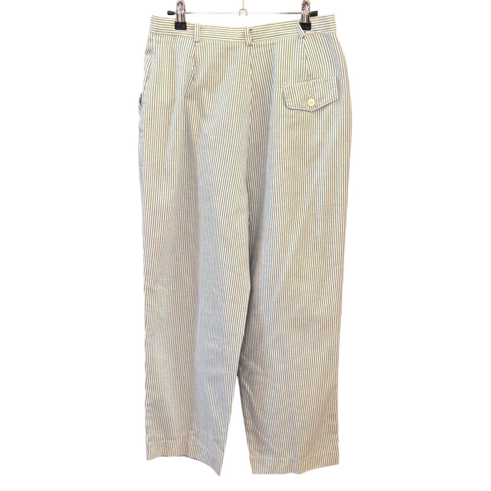 Vintage Carriage Court Pinstripe Pants Coastal Preppy Academic Office Wear Retro