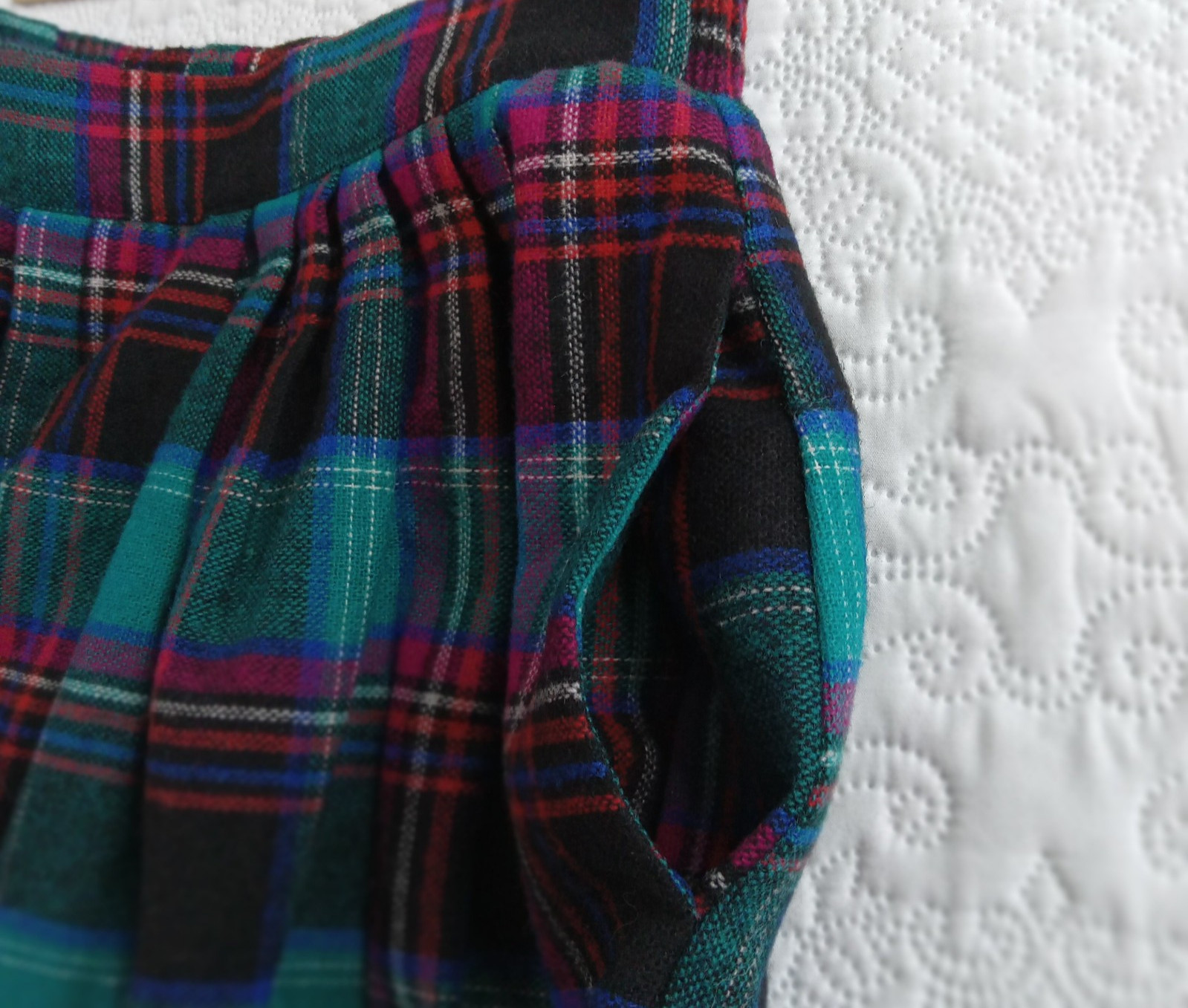 Bedford Fair Wool Blend Plaid Skirt Womens 10 Pleated Classic Academia Vtg 80s