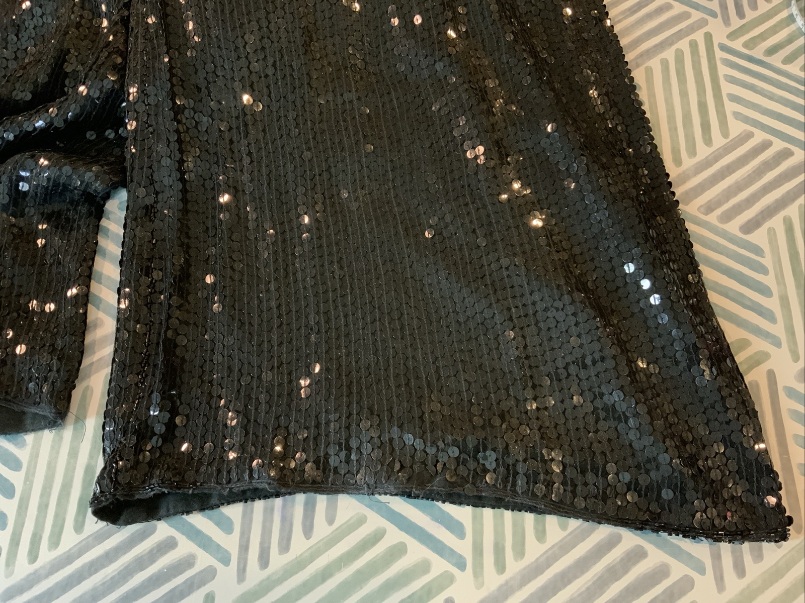 Jean by Joseph Le Bon Vintage Sequined Beaded Evening Palazzo Pants Sz M ￼￼