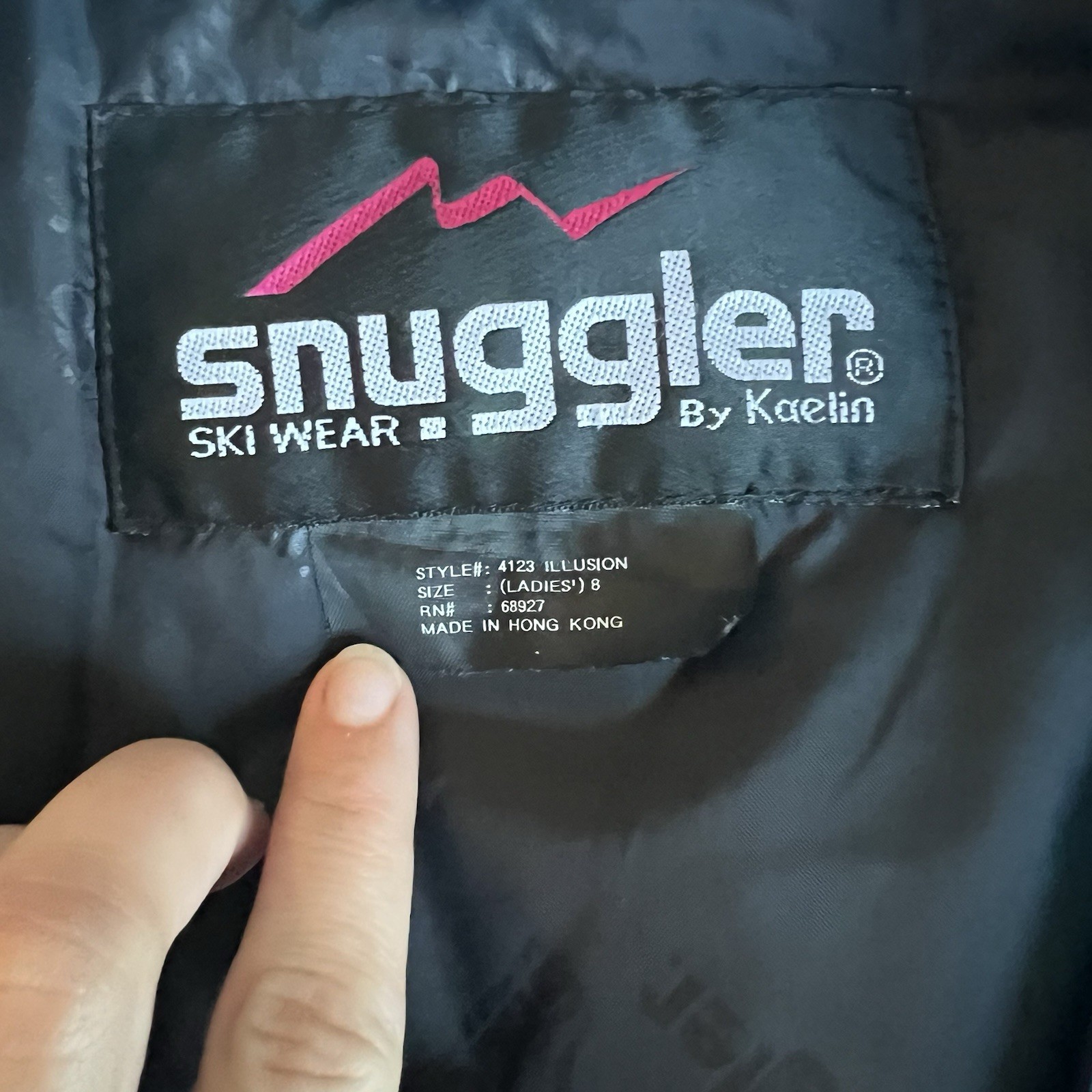 VTG 80s/90s SNUGGLER SKI JACKET – TURQUOISE LINING + GRAFFITI PRINT – MINT!