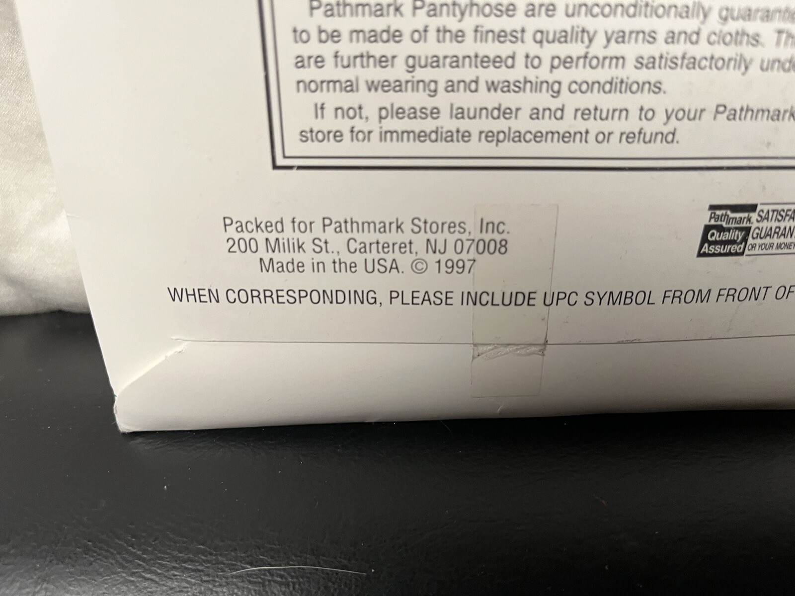 Panty hose nos Queensize Pathmark White vtg new