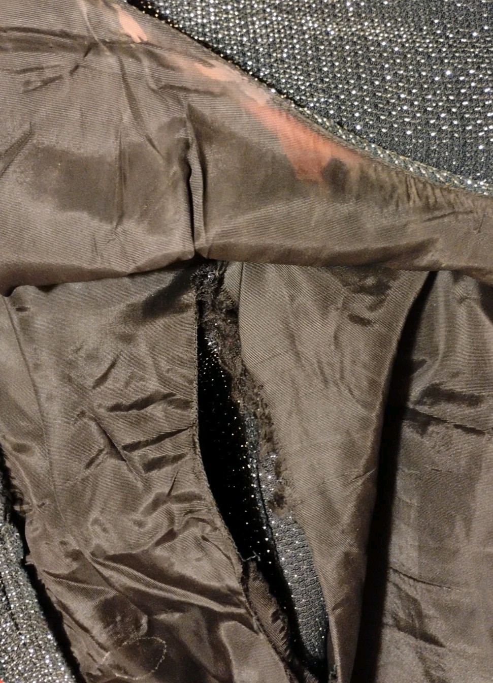 VTG 1950’s „that Wilroy LOOK” Black & Silver Metallic Wiggle Cocktail Dress