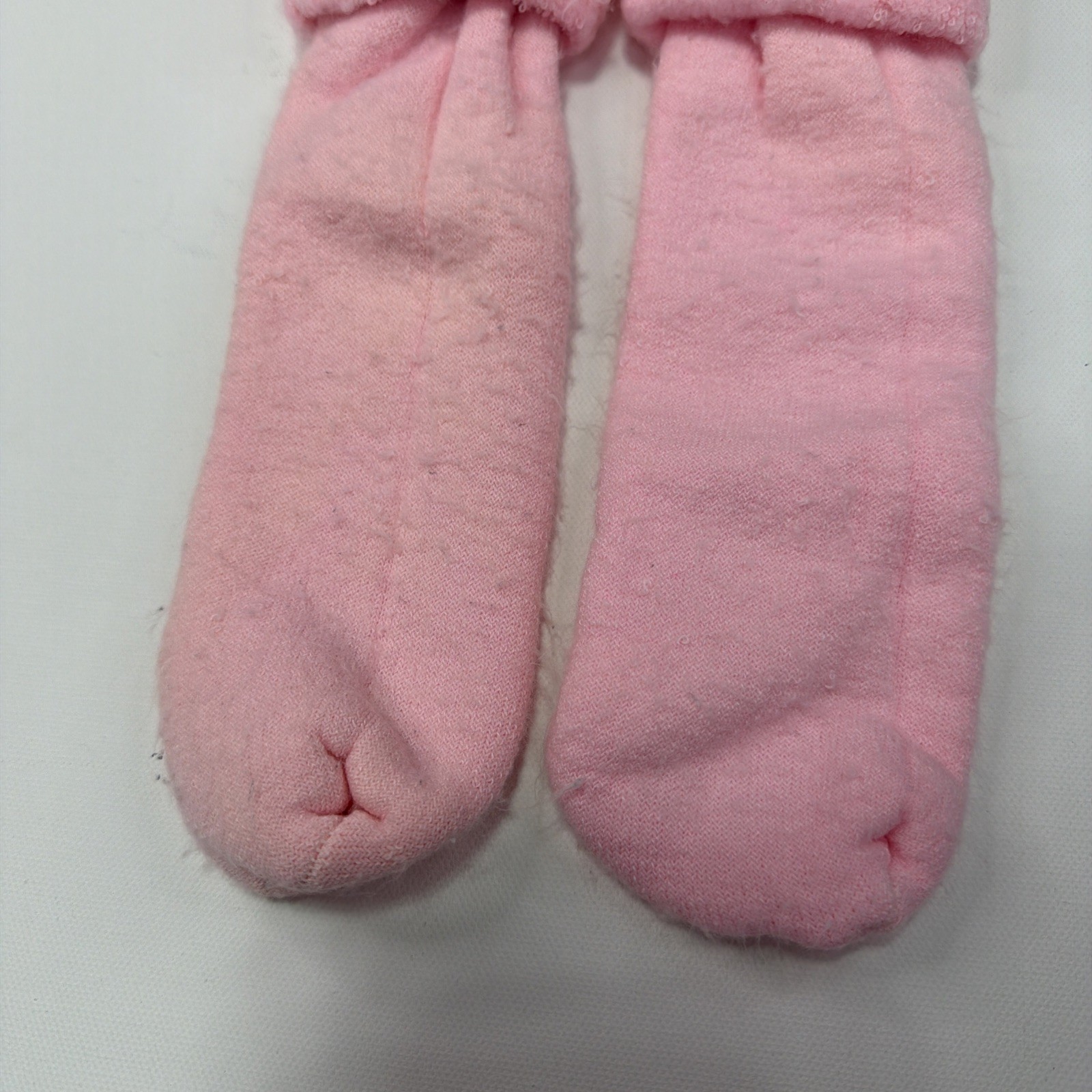 Vintage Socks Acrylic 14″ Roll Top 9-11 Women’s USA Made Soft Thick 80s 90s.