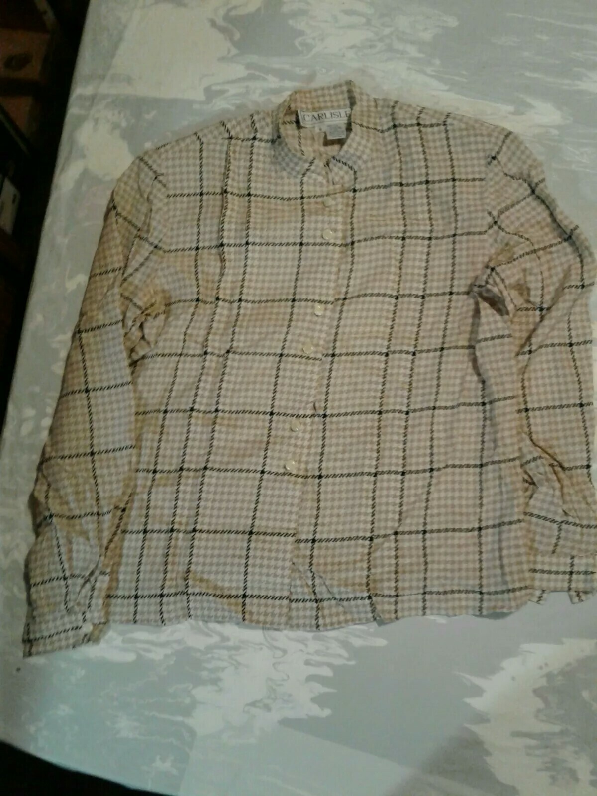 Vintage Carlisle Silk Shirt Size 6 And Skirt Size 10 (cb44)