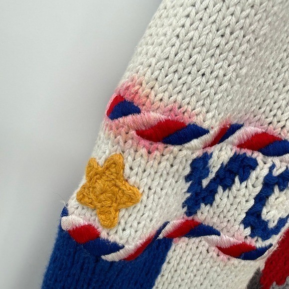 FLAWED PLEASE READ – RARE BELLE POINTE VOTE REPUBLICAN DEMOCRAT SWEATER VEST LG