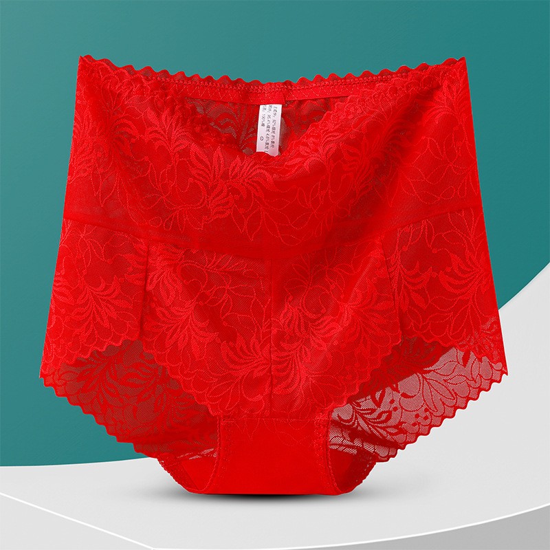 3X Women Tummy Control Panties High Waist Slimming Sexy Lace Brief Knicker L-2XL