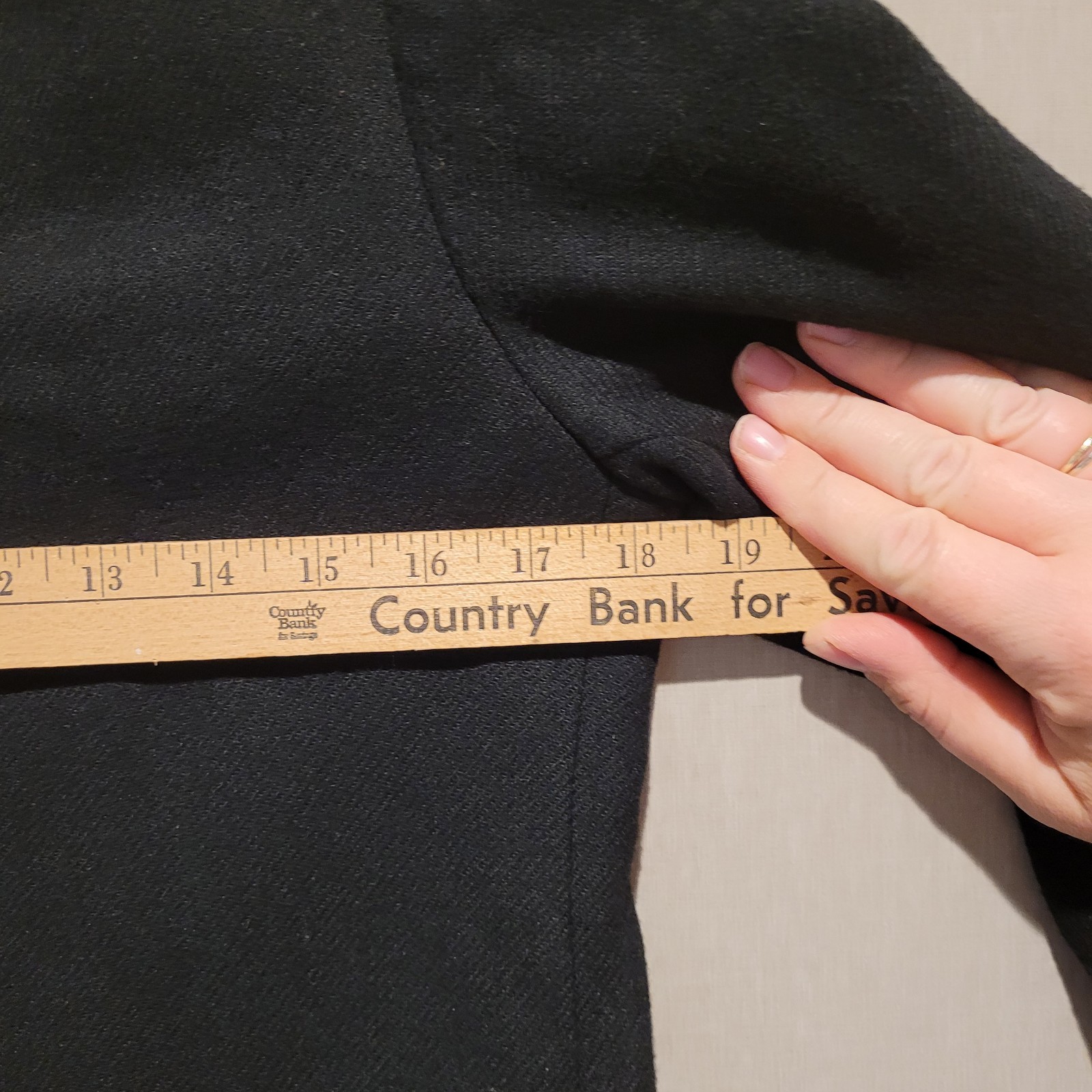 VTG 1960s Cardinal Detroit Fringe Jacket Womens S M Black Mod ILGWU Mid Century