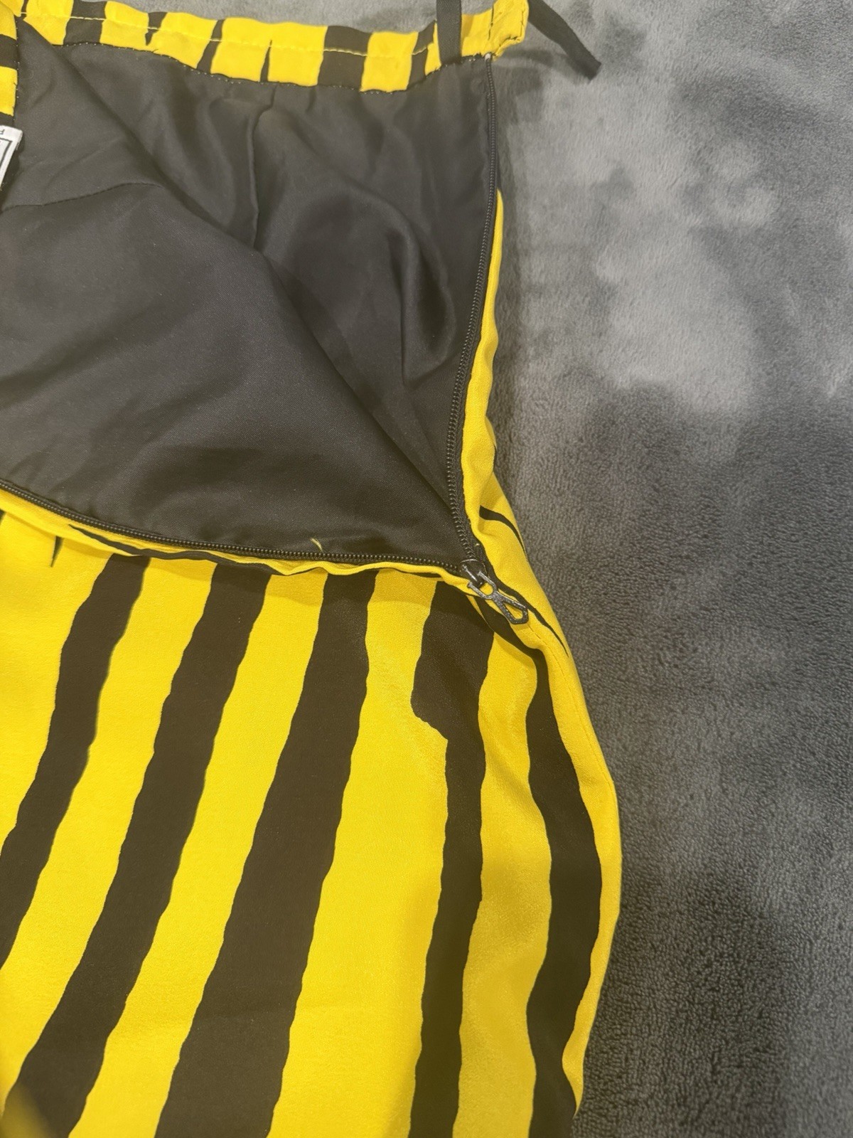 Vicky TIEL Vintage Couture 2pc Skirt Suit Yellow/Black Animal Print & Pattern