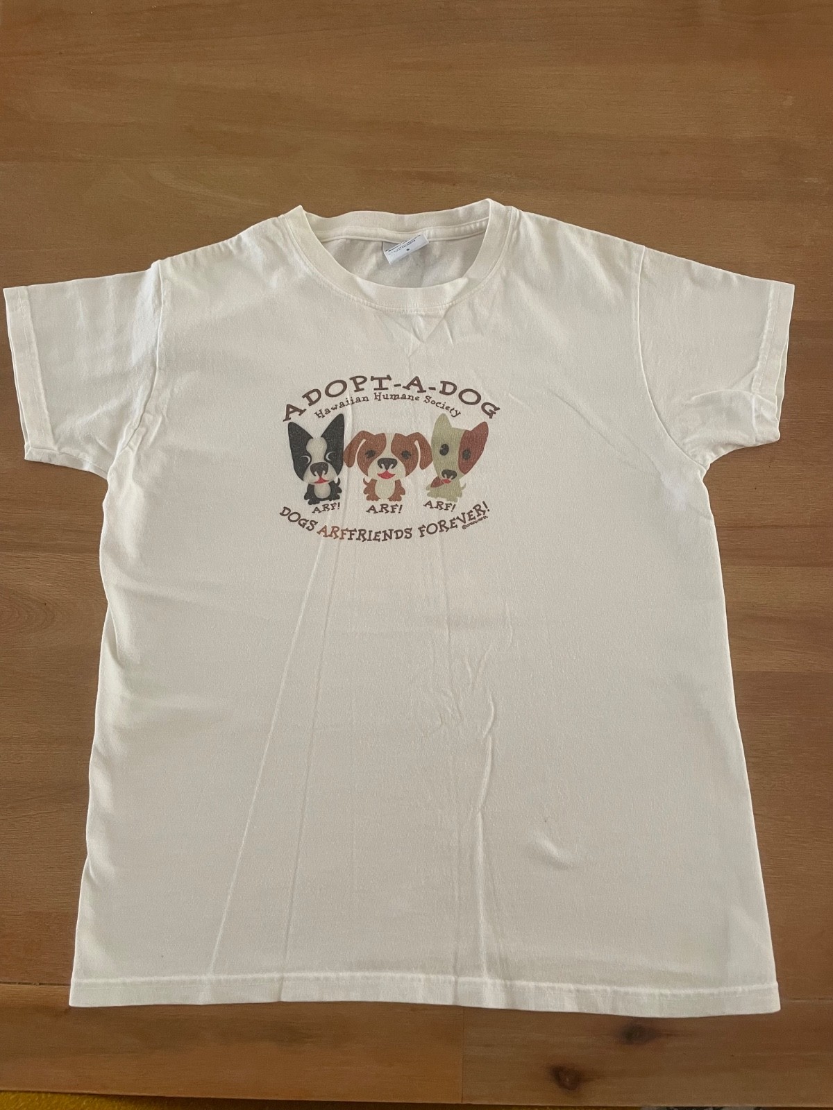 VTG Crazy Shirts Hawaii Adopt a Dog Friends Forever Humane Society T-Shirt Small