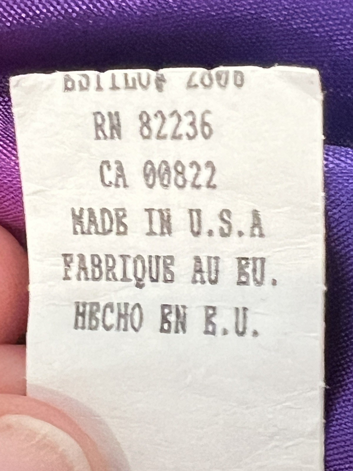 VTG En Francais by Huey Waltzer Dress Royal Blue Tuxedo Dress Cocktail Lined 10