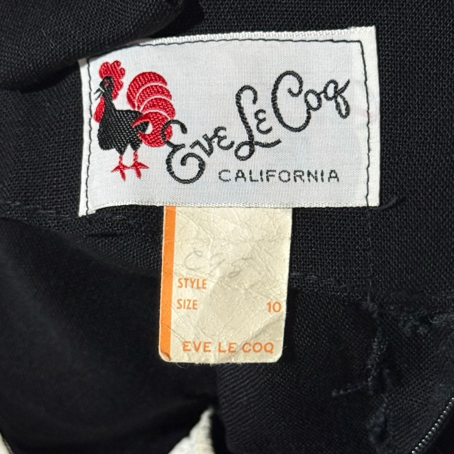 Vintage Coquette Retro Tea Dress 10 Eve Le Coq California Poppy Embroidered Red