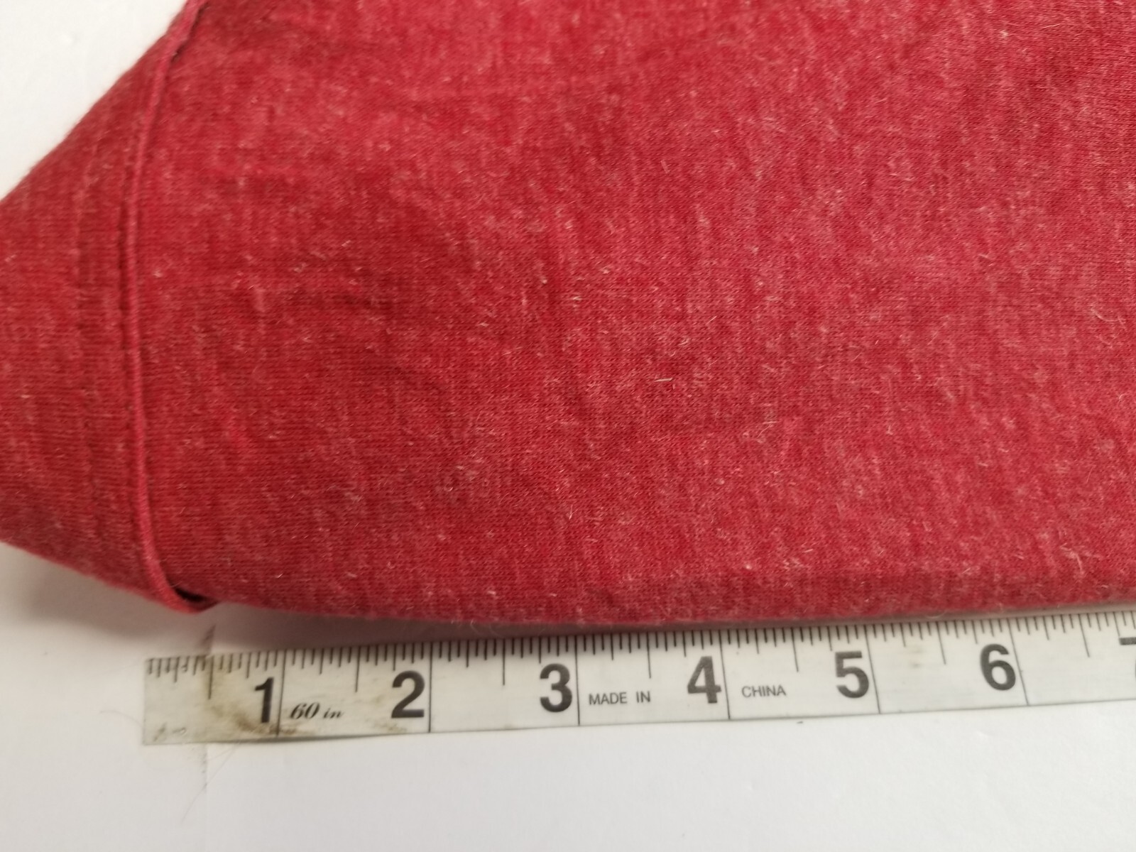 Vintage Butte Knit Retro Long Sleeve Dress ILGWU Label see measurements Red