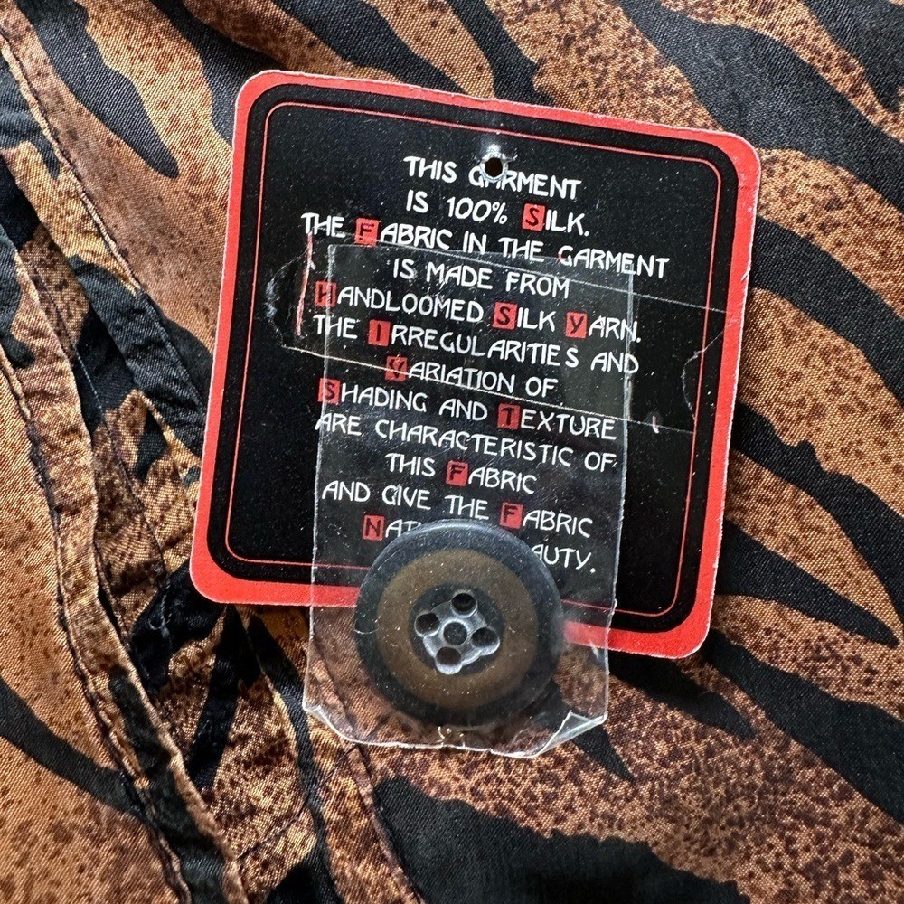 Vintage Silk Animal Print Jacket by Stunt Sports