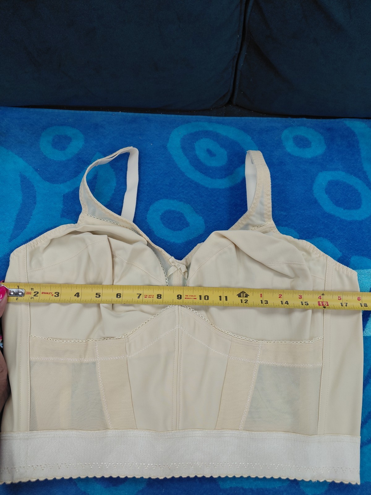 Vintage Crown-nette Longline Bra Size 44C