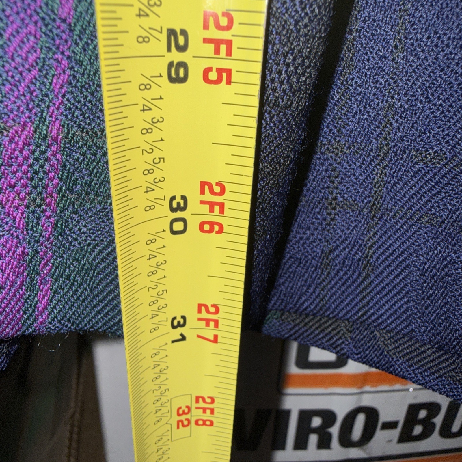 VTG Pendleton Wool Tartan Plaid Skirt Pleated Navy Pink Green Size 16 Timeless