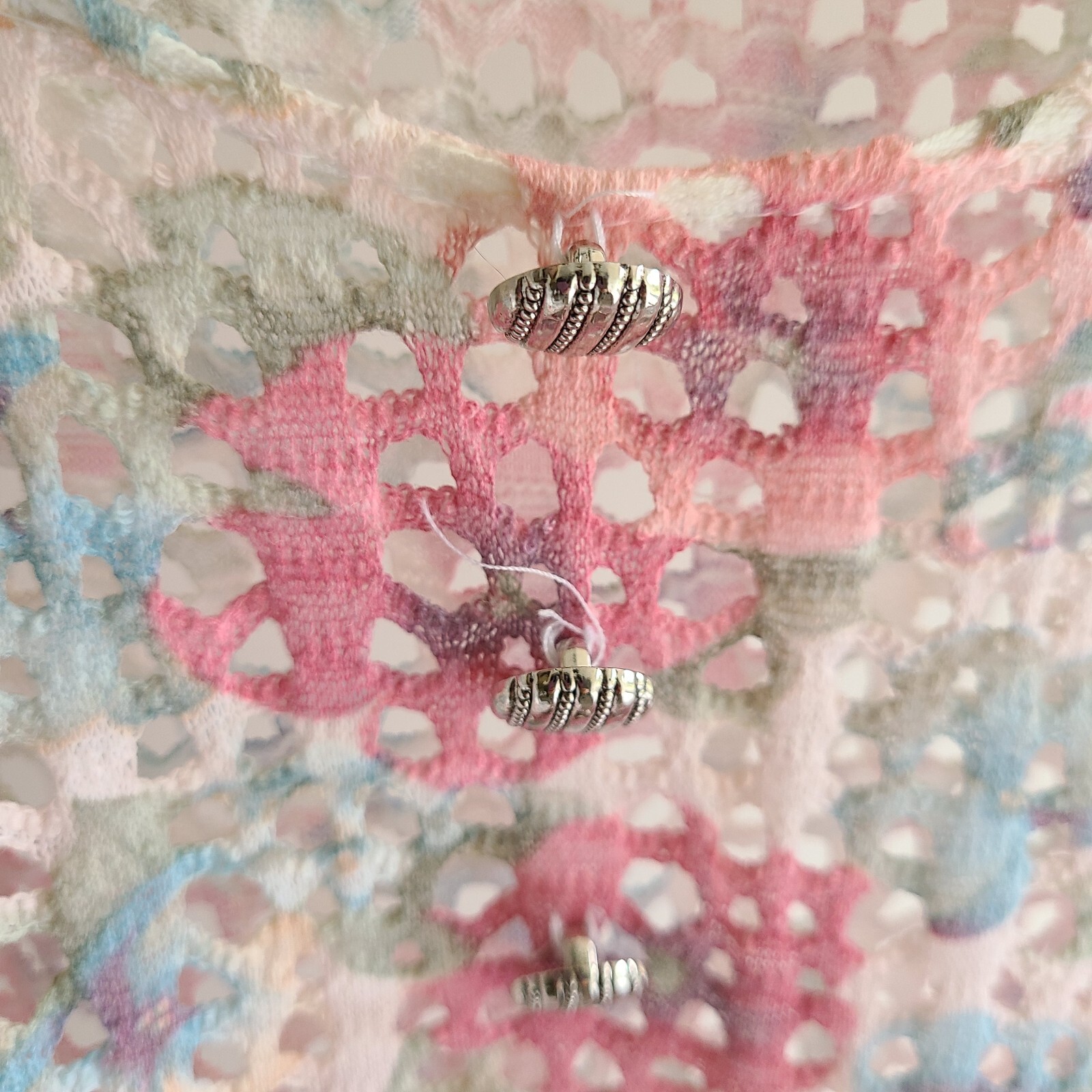 Vintage 90s Cutout Skater Dress Est sz S Pink Fairy Grunge Floral Whimsy