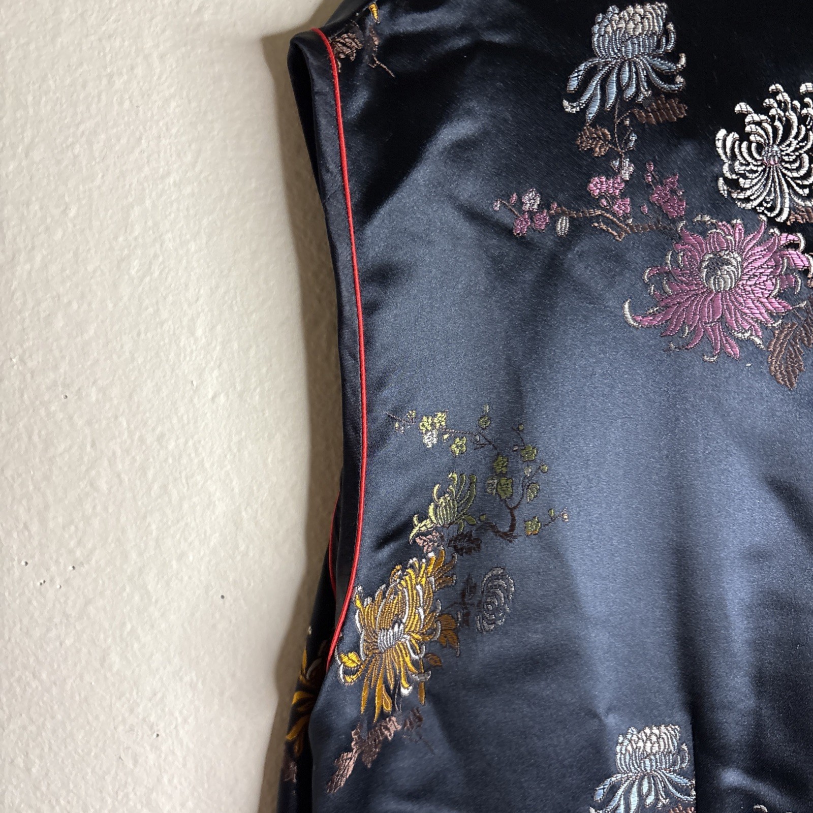 Vtg Oriental S.F. China Black Dress Womens Asian Kimono – 42