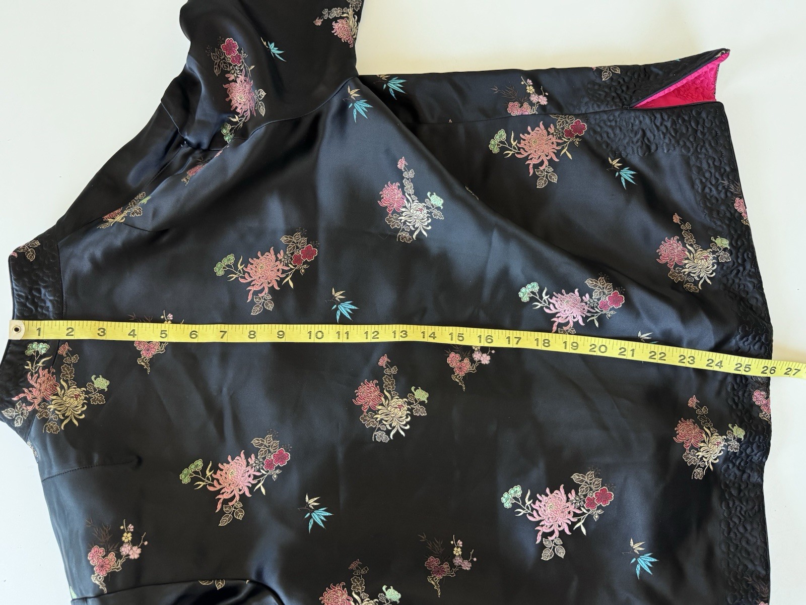 Vintage 80s Peony Shanghai Reversible Satin Floral Embroidered Brocade Jacket