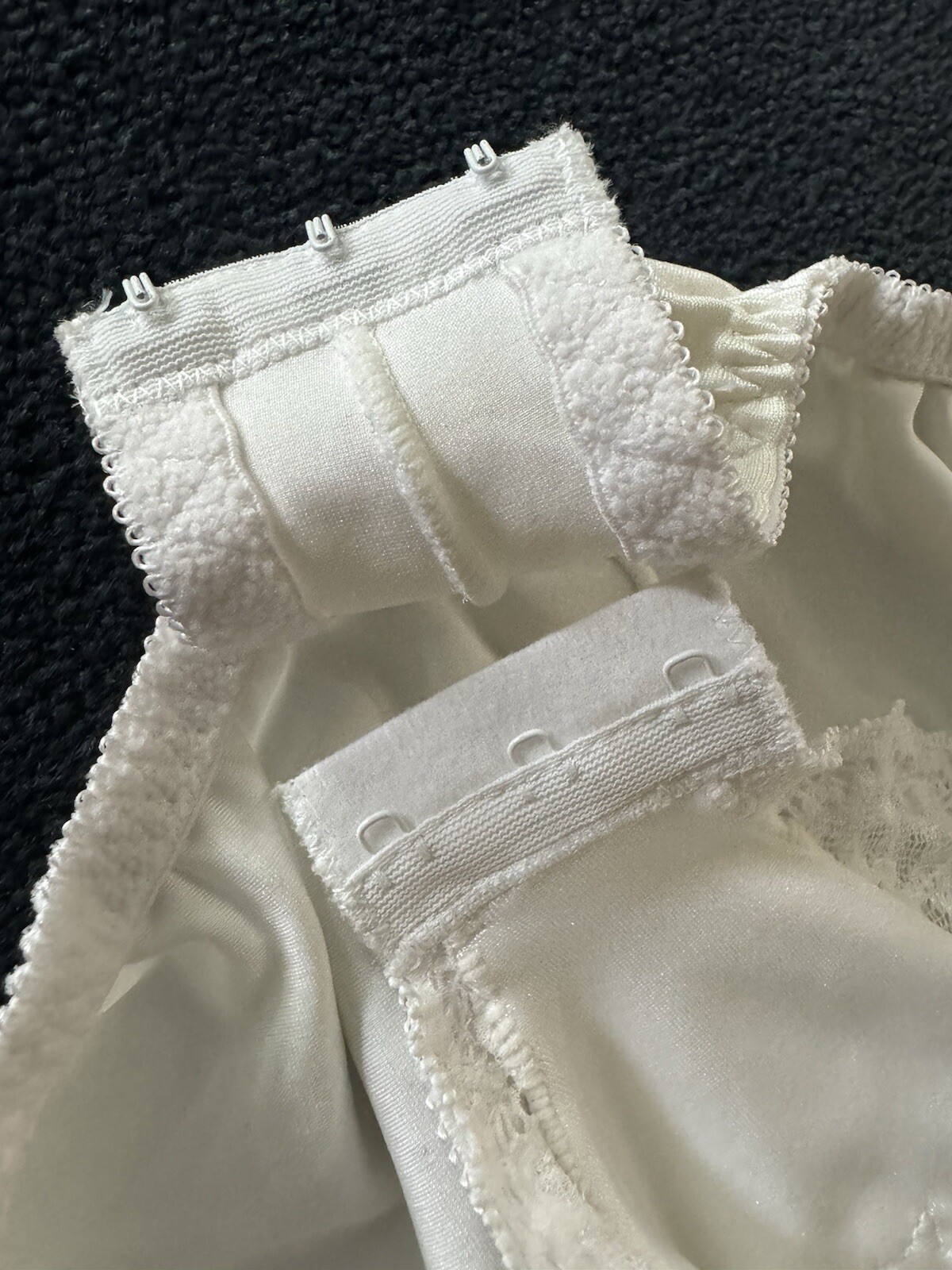Vintage White Lace Teddy Lingerie By Goddess Size 38B Bodysuit 70s 80s Underwire