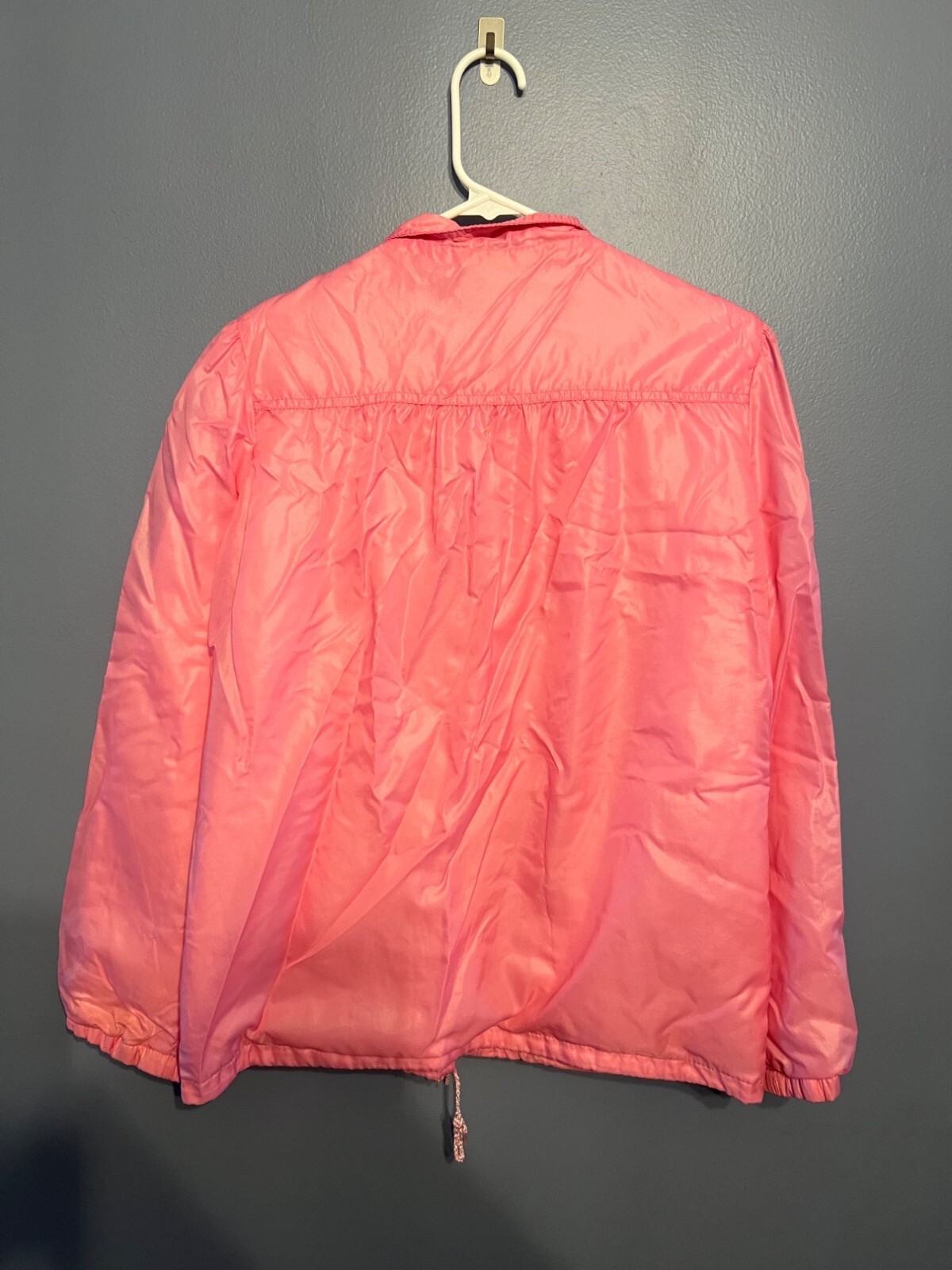Vintage Windy Weather Women’s Bubble Gum Pink Lined Windbreaker Size Medium