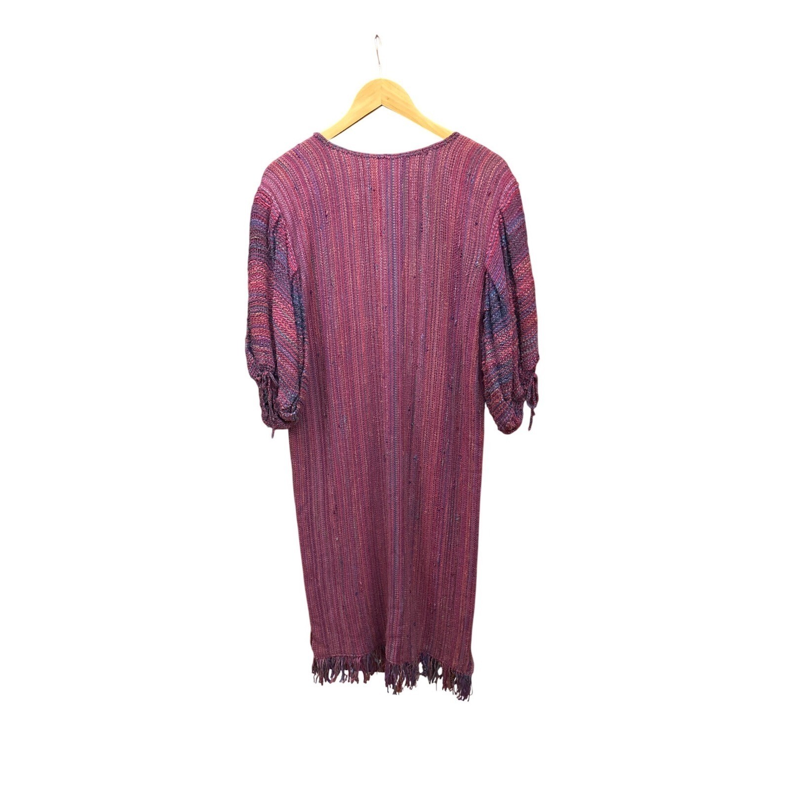 Vintage Margrit Laman Handwoven Dress Art To Wear Boho Lagenlook Fiber Art Folk