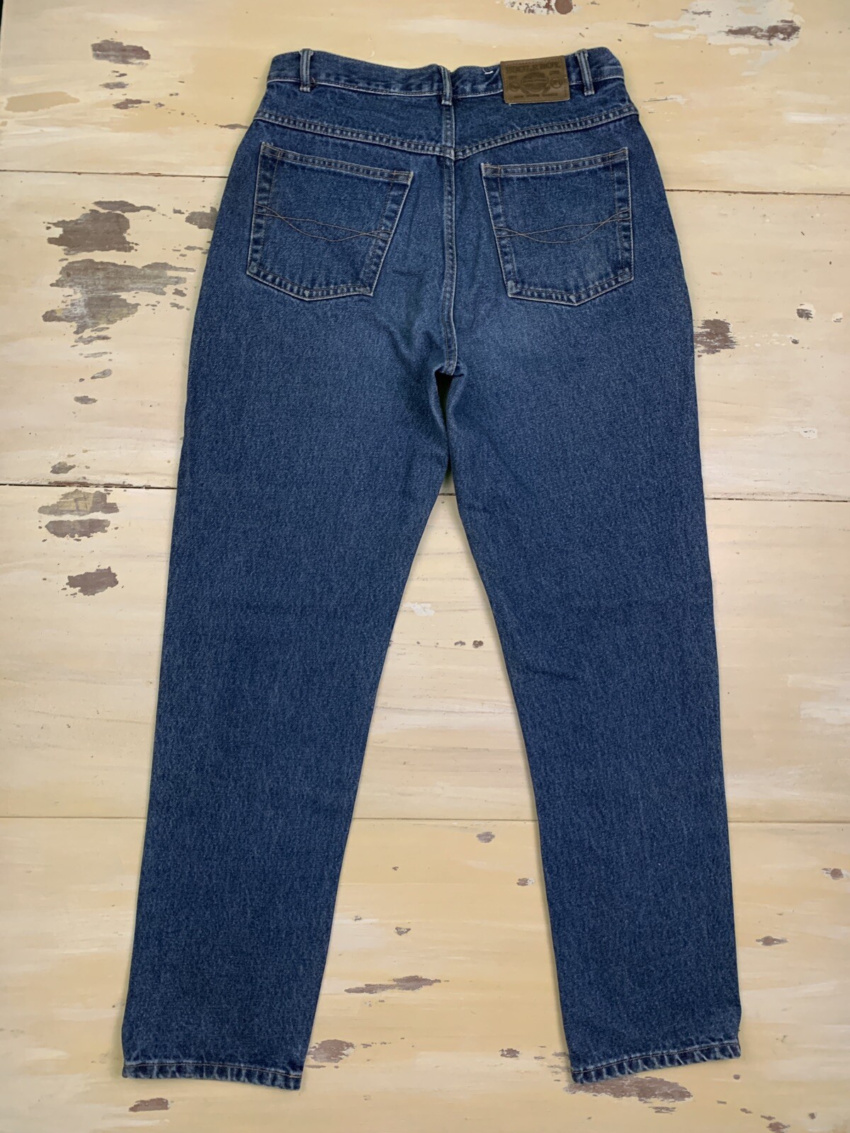 BUGLE BOY: Vtg 80s-90s High Waist Tapered Mom Faded Blue Jeans, Womens 10 x 30 L