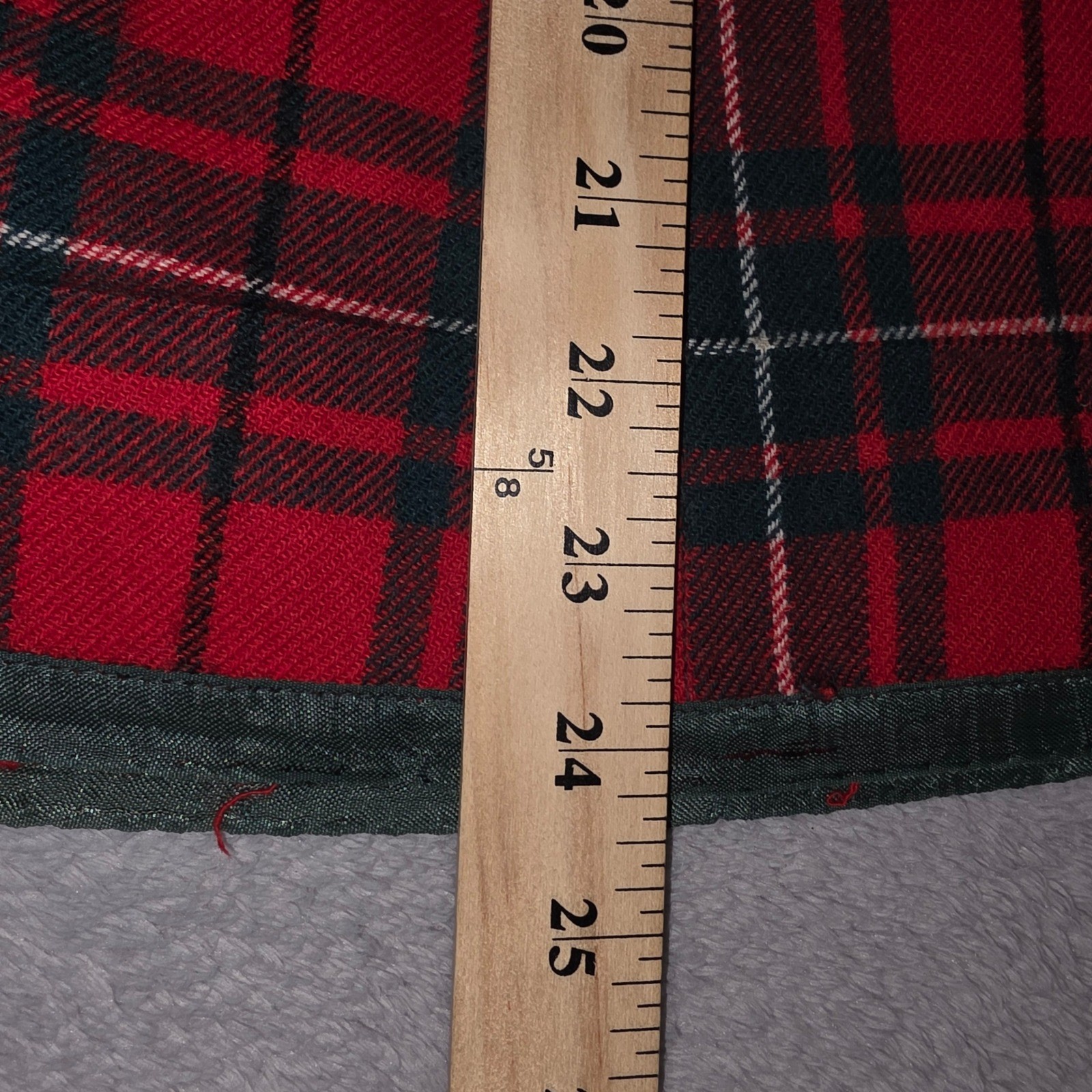 Vintage Pendleton Red Plaid Wool Skirt A-Line Tartan Size 8 (check measurements)
