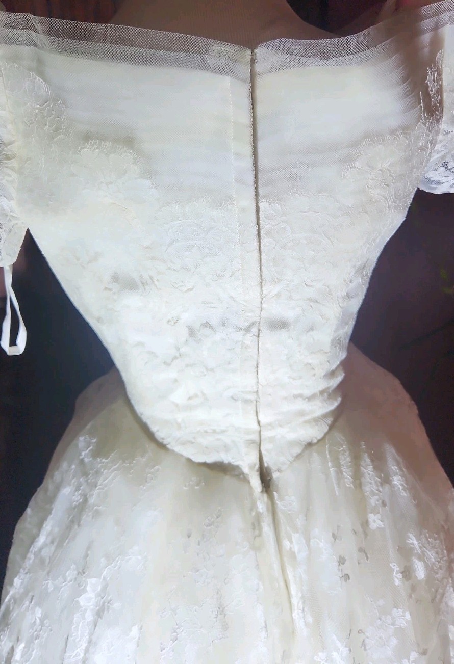 VTG 1950s Cahill Beverly Hills Dress & Veil Set