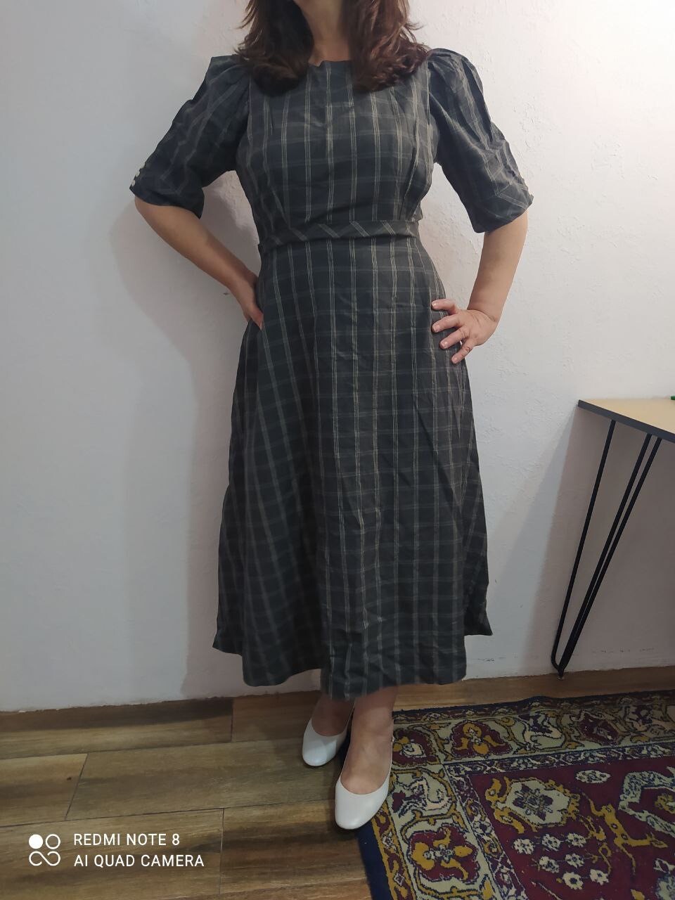 Vintage Women’s Dress Retro Maxi Long Handmade Unbranded, UK 14, US 12
