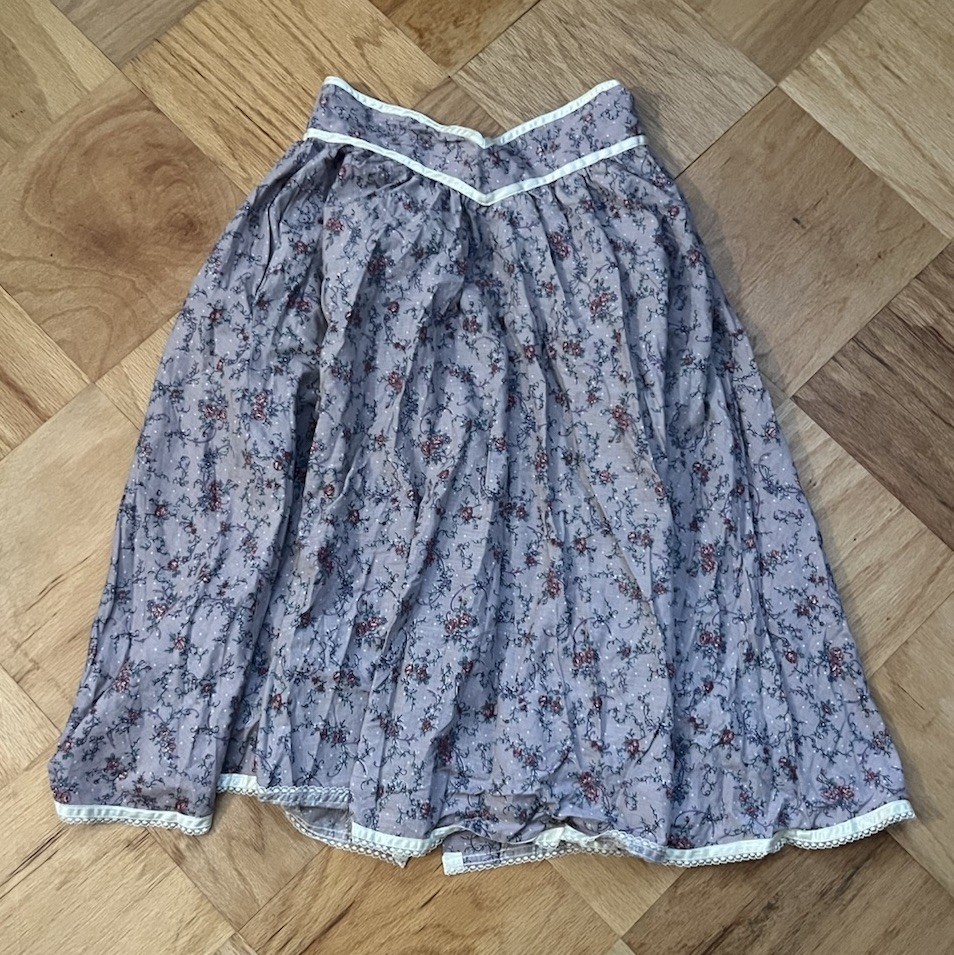 VTG Gunne Sax Skirt 70s Floral Cottagecore Jessica’s Gunnies Midi Sz.9