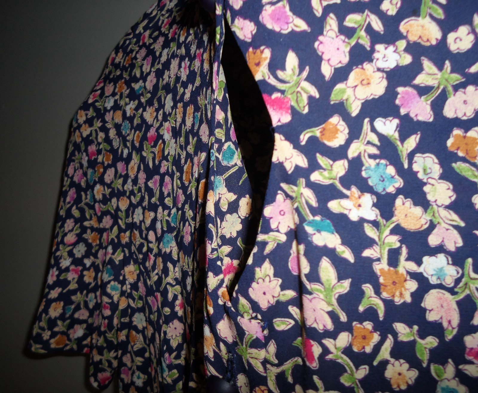 Leslie Fay Dresses Flowers Floral Dress Size 12 Vintage 1980s 1990s 80s 90s