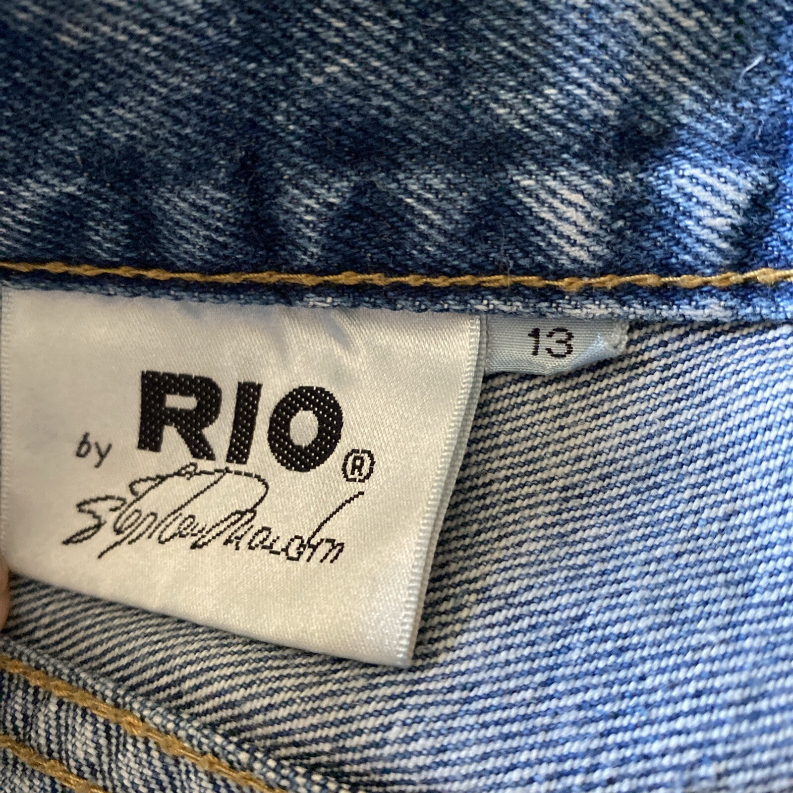 Vtg 1980’s RIO by STEPHEN MARDON Tapered HIGH RISE Med Wash Blue MOM JEANS 13