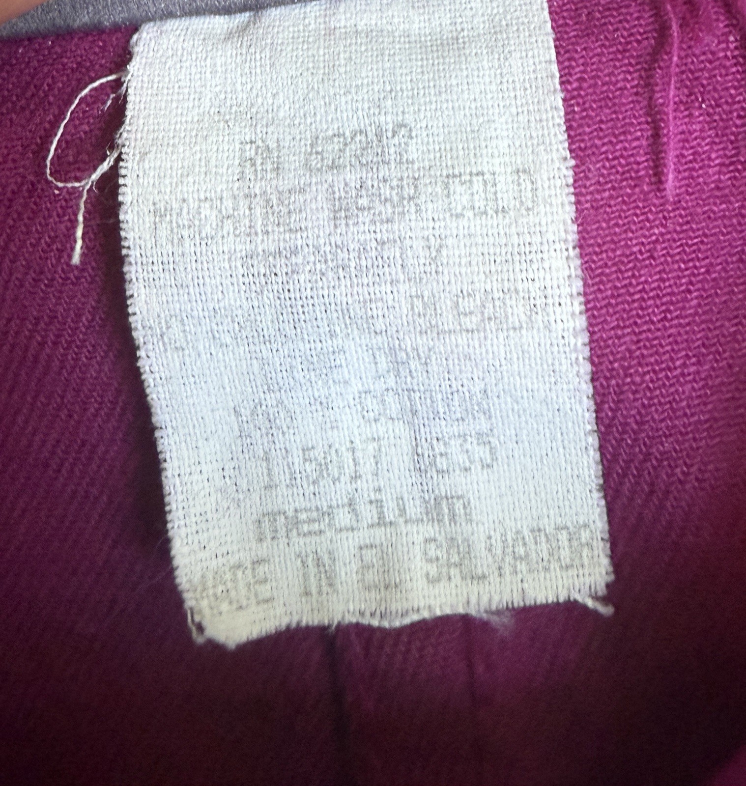 Vintage 80s Magenta Hot Pink Cotton Boilersuit Jumpsuit Size M