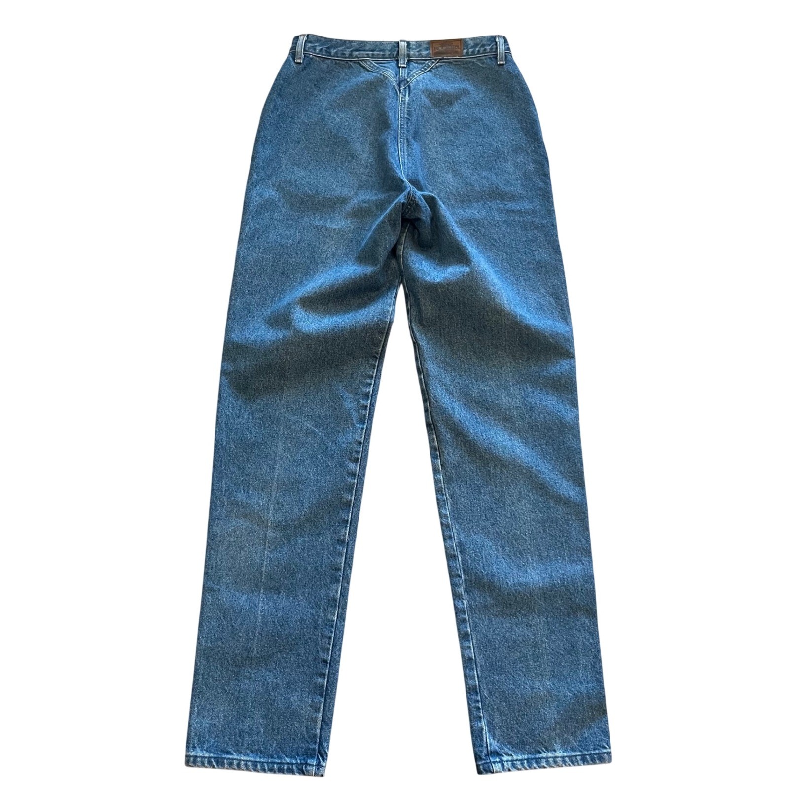 Vintage Rockies Western Lace Jeans Womens 34/15 37 High Rise Tapered Leg Blue