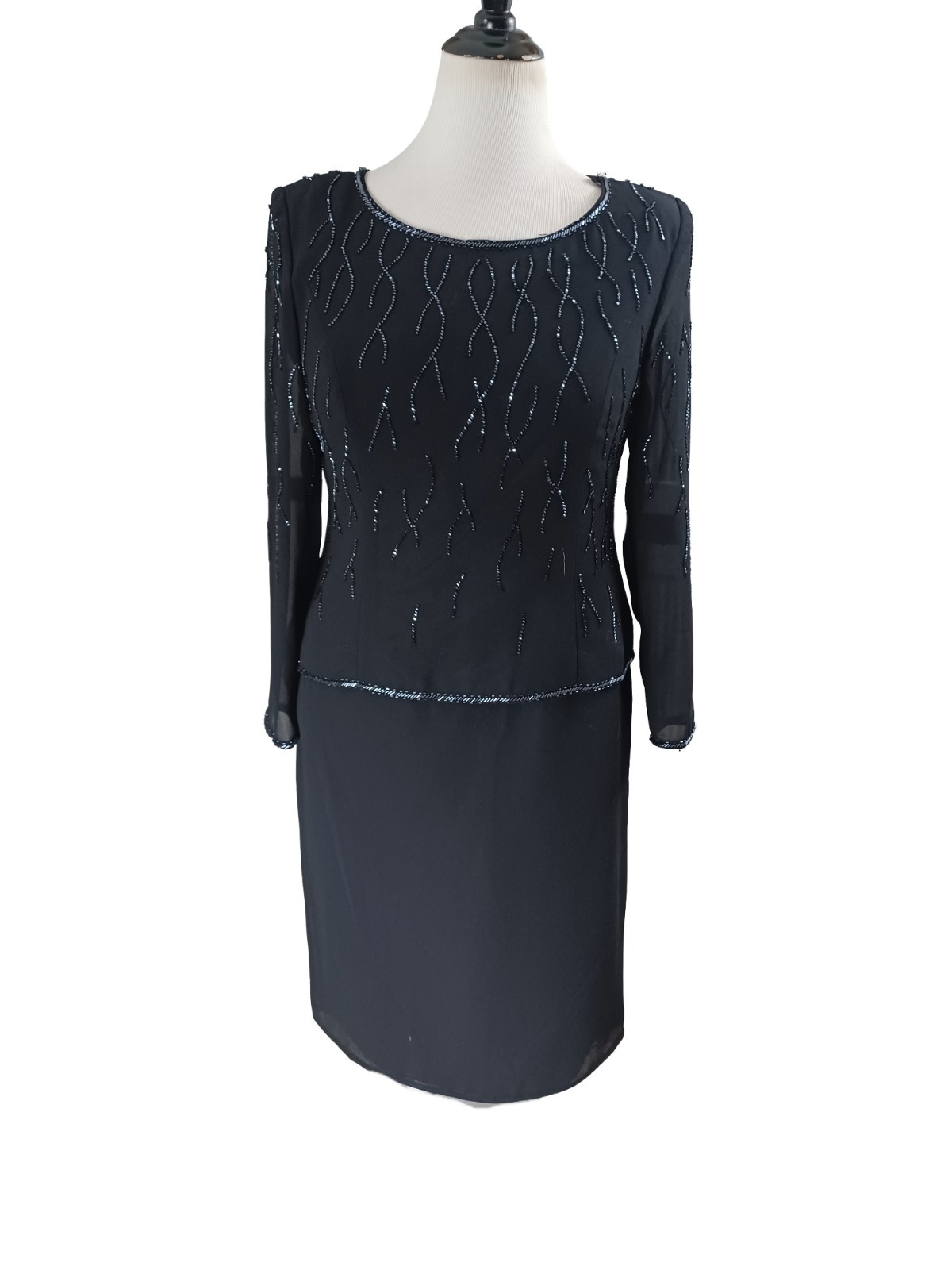 VINTAGE 90’S R&M RICHARDS PETITES SPECIAL OCCASION SHEATH DRESS SIZE 10P NWT