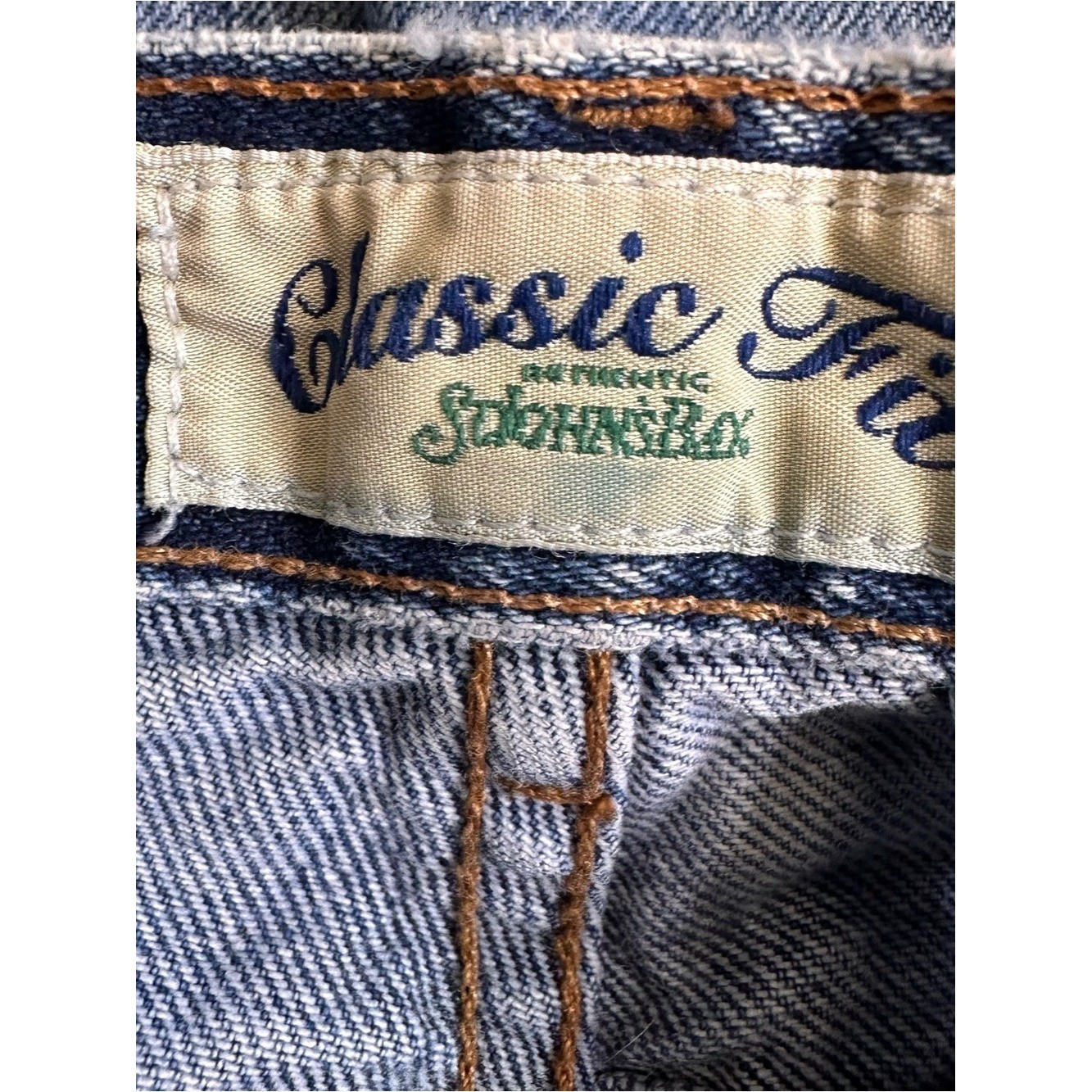 Vintage St. John’s Bay Classic Fit High Waist Blue Mom Jeans Women’s 12