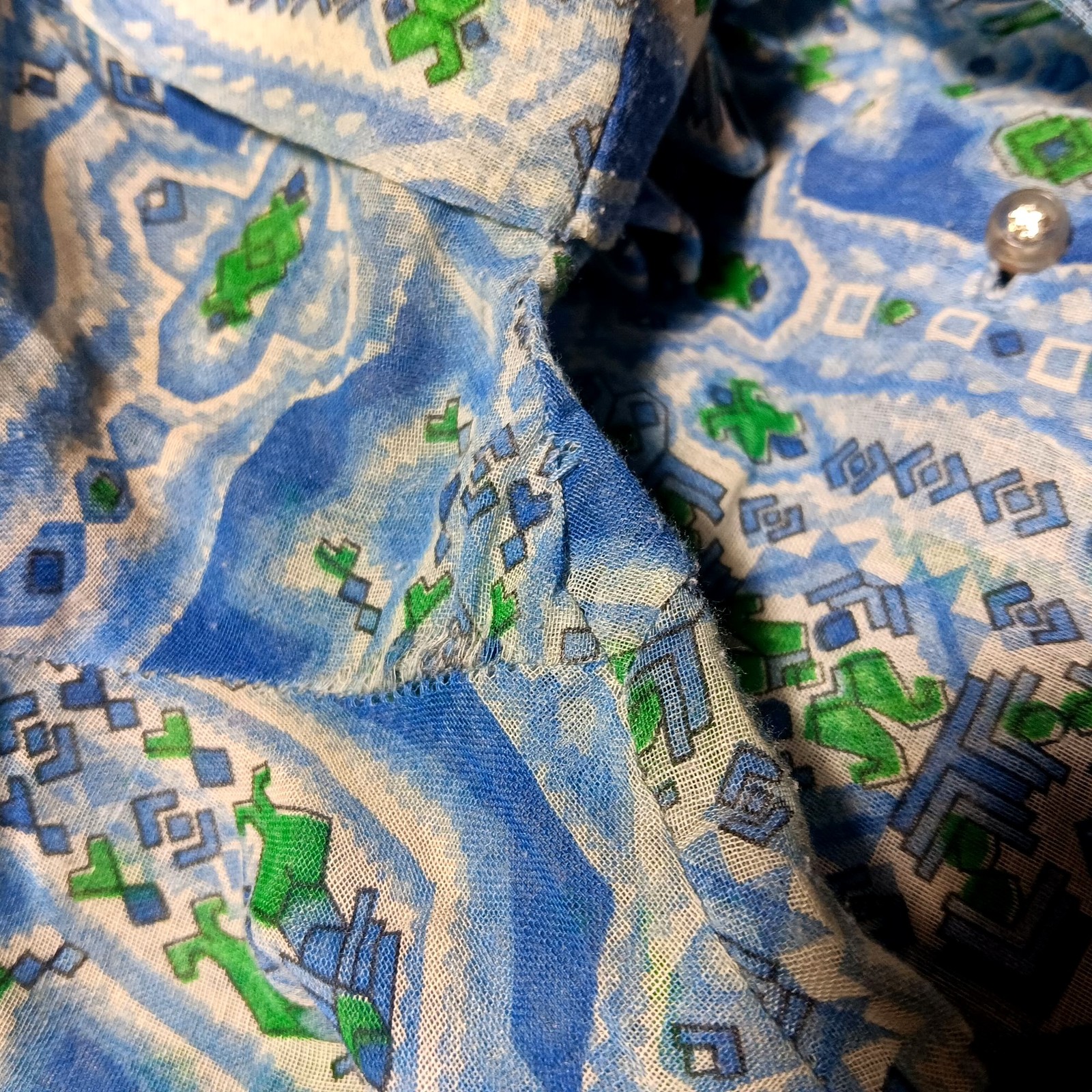 Berkshire True Vintage Dress 10 1960’s Sheer Geometric Print House Belt B-Tween