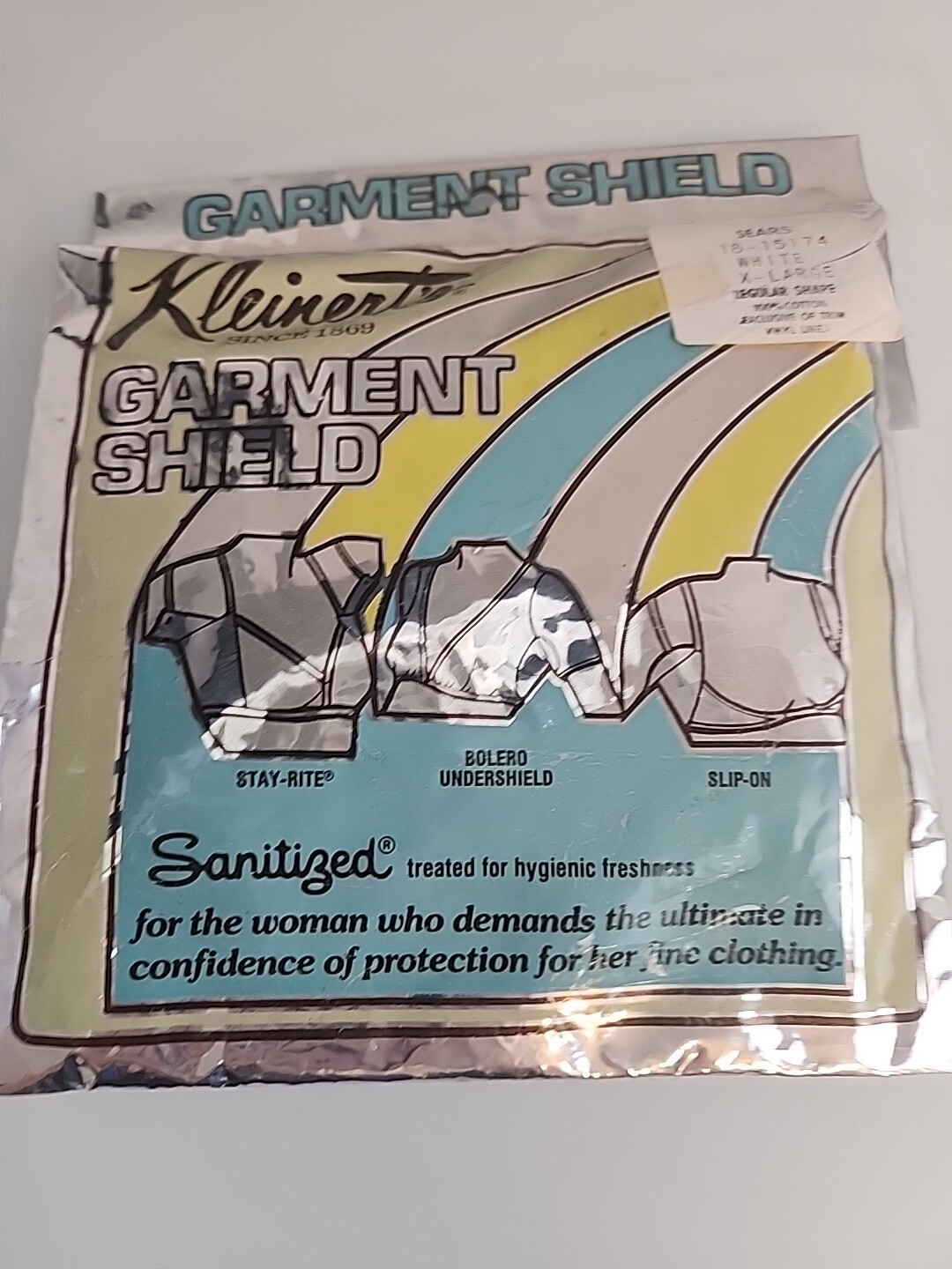 VTG Kleinerts Garment Shield White XL 44 Cotton