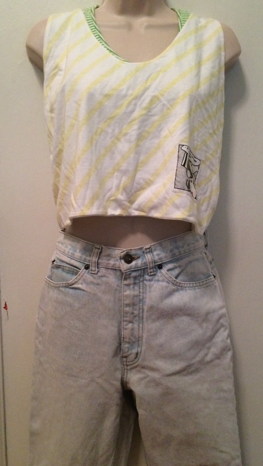 Vintage 1980s Lawman Light Blue Jeans High Waist Zipper Leg Rock New Wave 26″