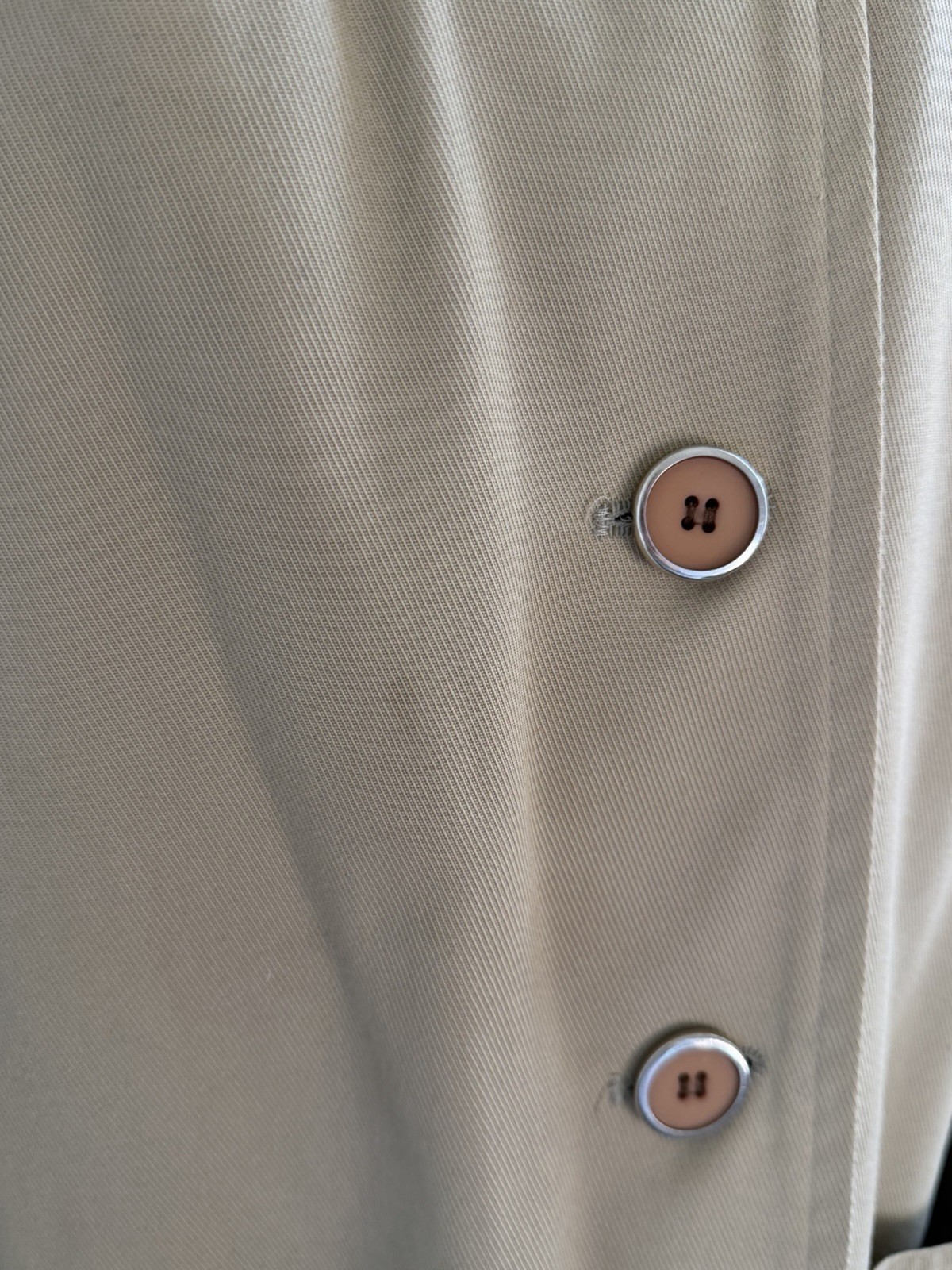 Celanese Fortrel 60s 70s Vintage Women’s Trench Coat Khaki