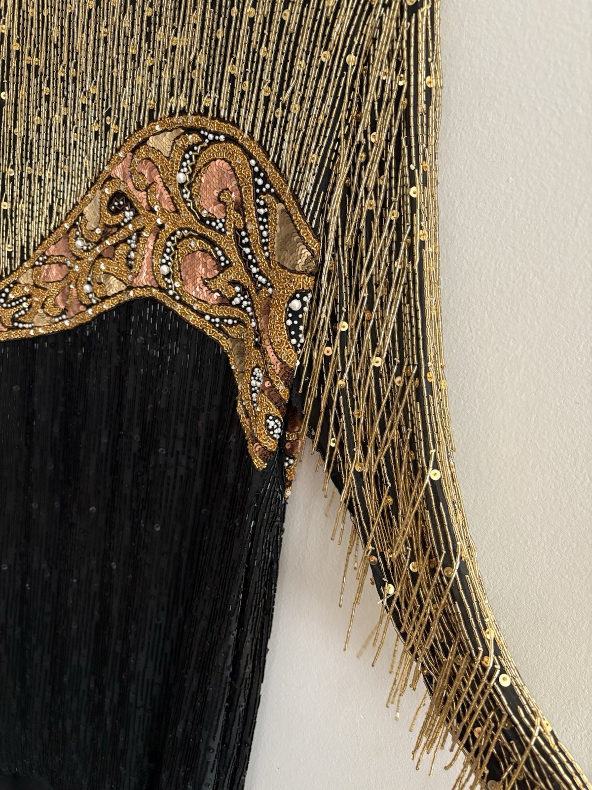 Rare Vintage 80’s Naeem Khan Riazee Nights Beaded Sequin Cocktail Dress Size 12