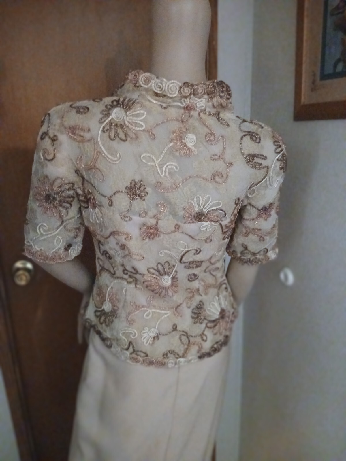 Vintage Gold and Rose-Gold Set Formal Mother of the Bride Size 2