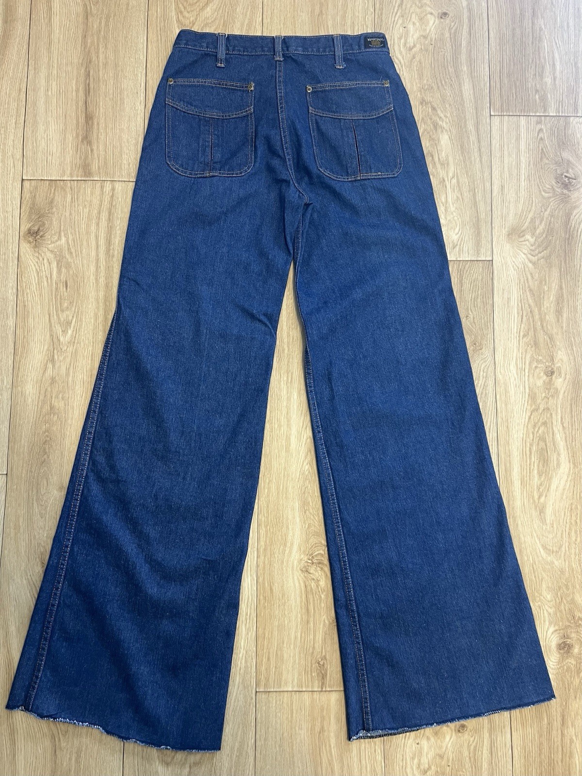 Vintage 70s 80s Vanderbilt Flared Bell Bottom Denim Jeans (28×34.5) Hong Kong