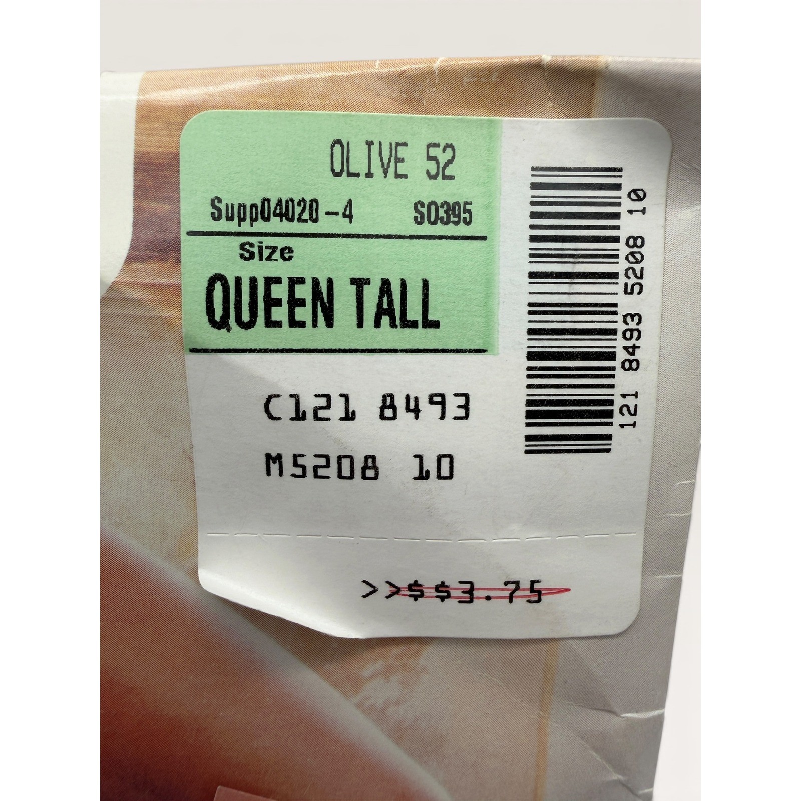 Vtg JCPenney Sheer Caress Control Top Pantyhose Olive Queen Tall USA Made Drag