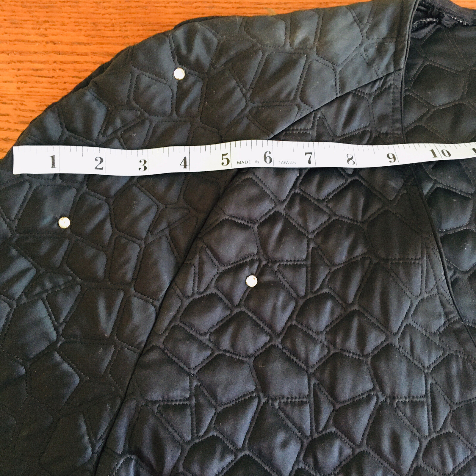 Sonia Rykiel Vintage 1980s Quilted Rhinestone Wrap Kimono Style Jacket Black M L